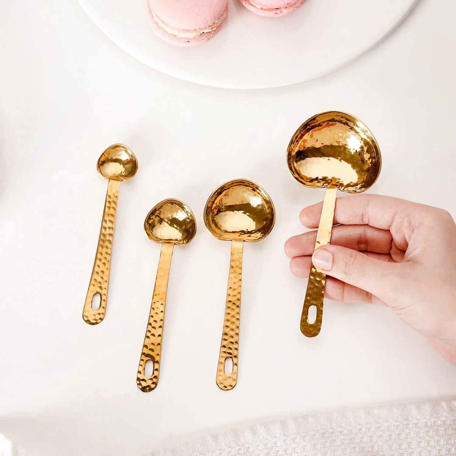 Textured Heart SS Measuring Spoon Set of 4 - Image 3