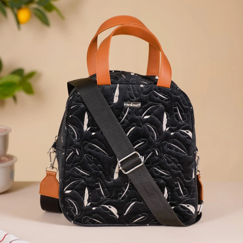 Thermal Insulated Lunch Bag Black - Image 7