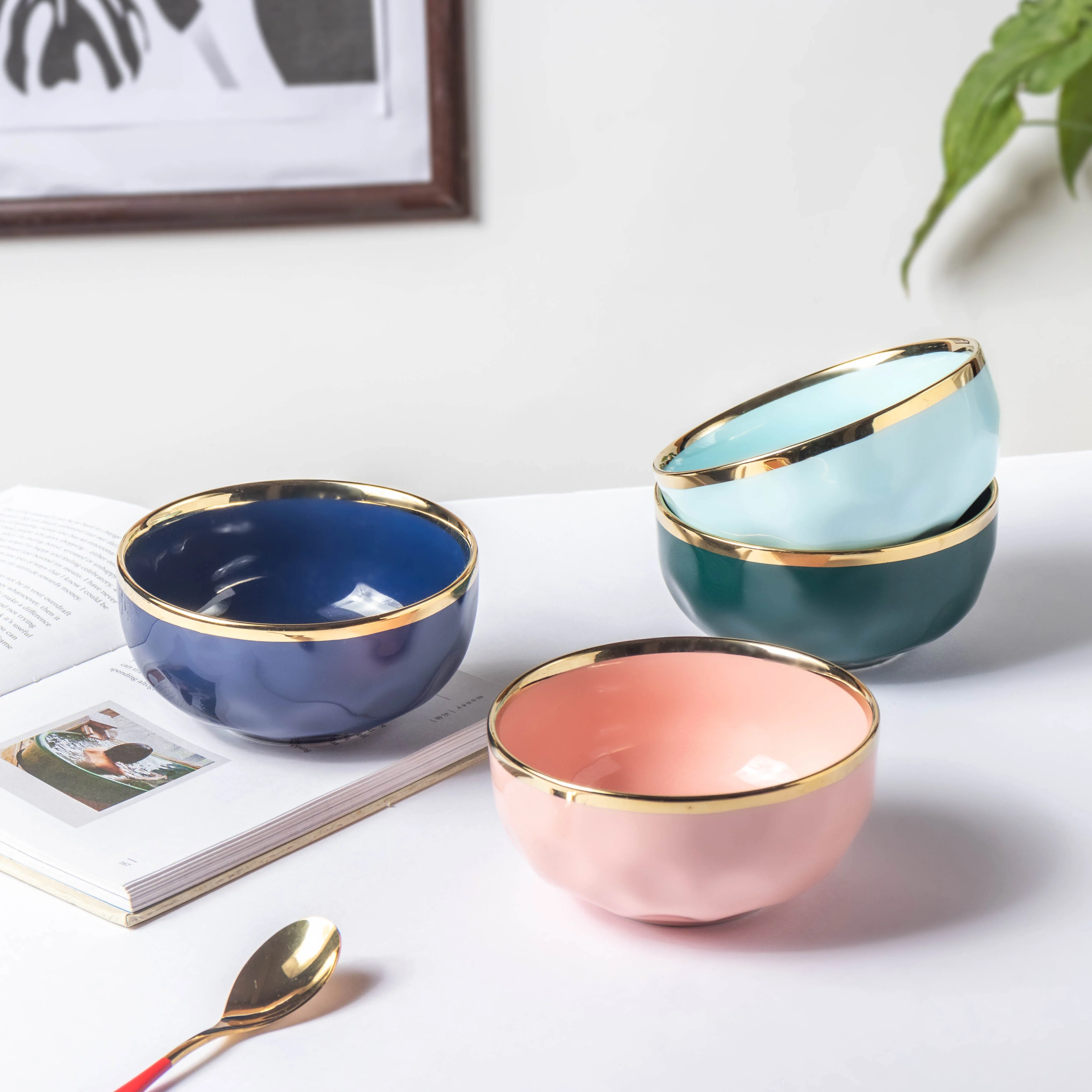 Think Pink Ceramic Soup Bowl - Image 7