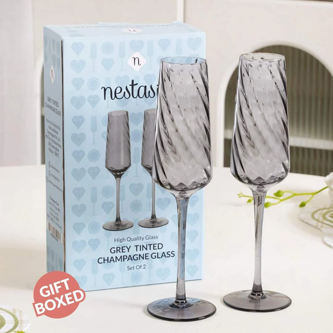 Tinted Champagne Glass Set Of 2 240ml - Image 7