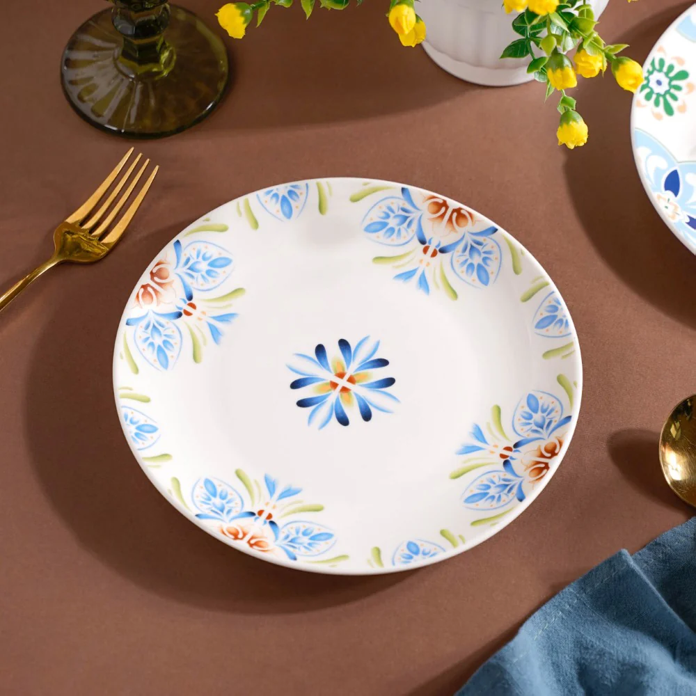 Traditional Floral Patterned Plate 8 Inch - Image 5