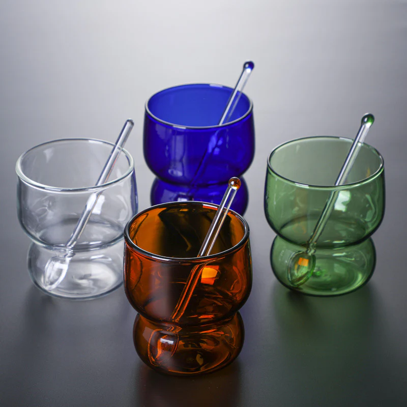 Transparent Borosilicate Glass Tumbler Blue - Image 11