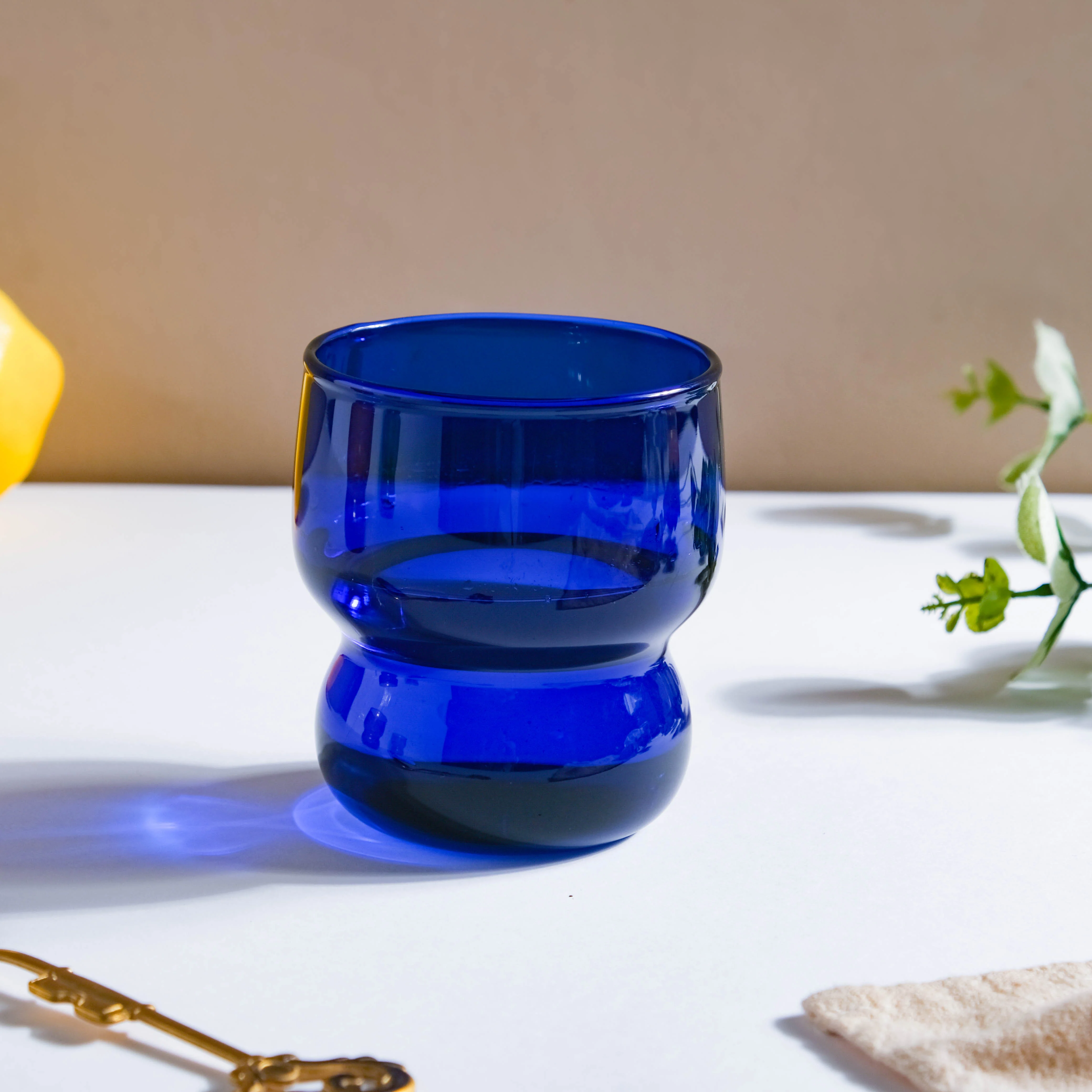 Transparent Borosilicate Glass Tumbler Blue - Image 4