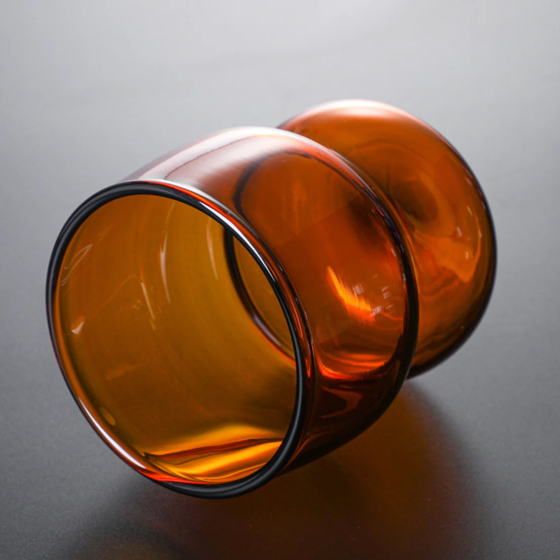 Transparent Borosilicate Glass Tumbler Amber - Image 9