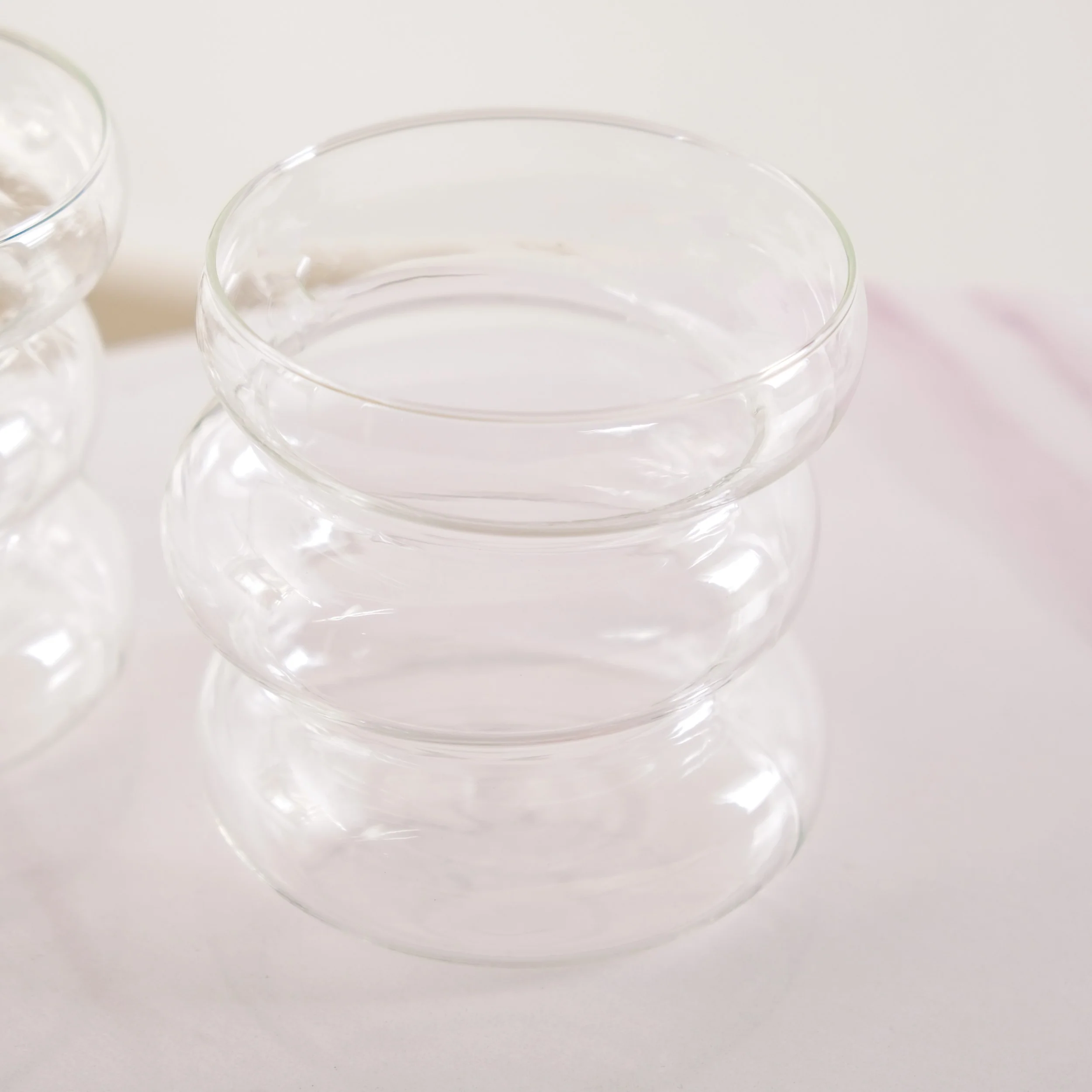 Transparent Layered Donut Glass Set Of 2 400ml - Image 5