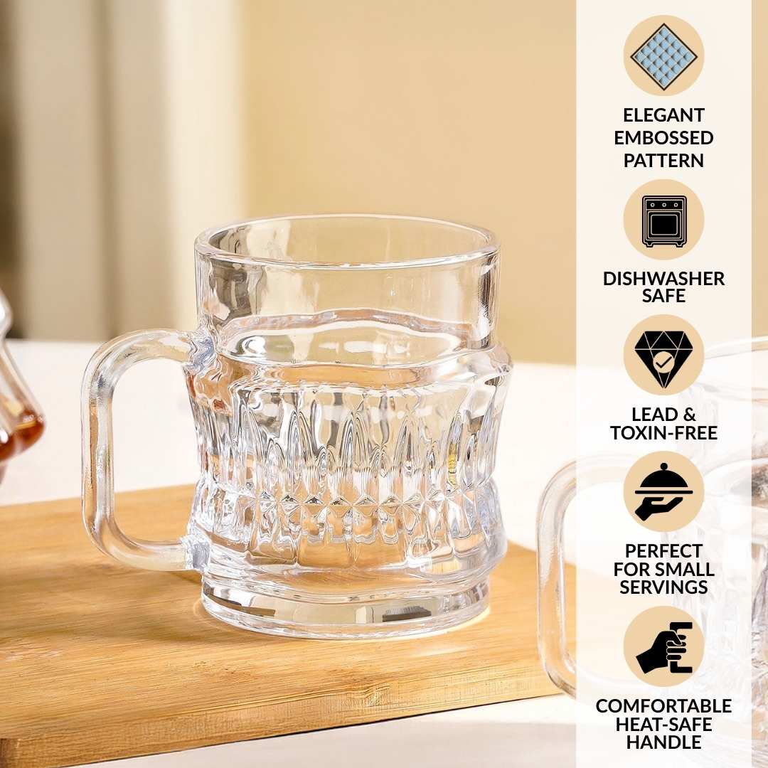 Transparent Tea Cup Set Of 6 165ml - Image 3