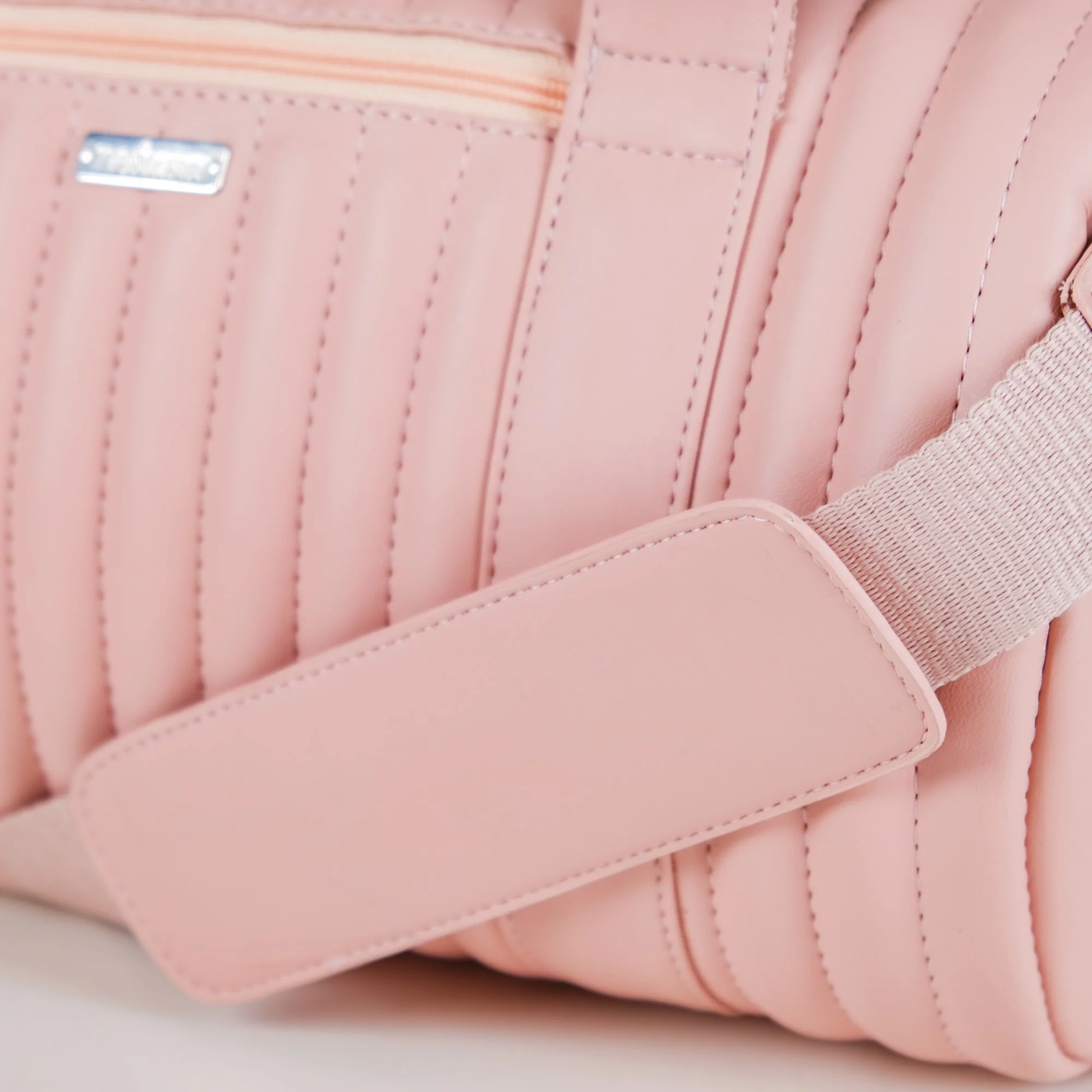 Travel Duffel Bag Pink Small 14x7 Inch - Image 11