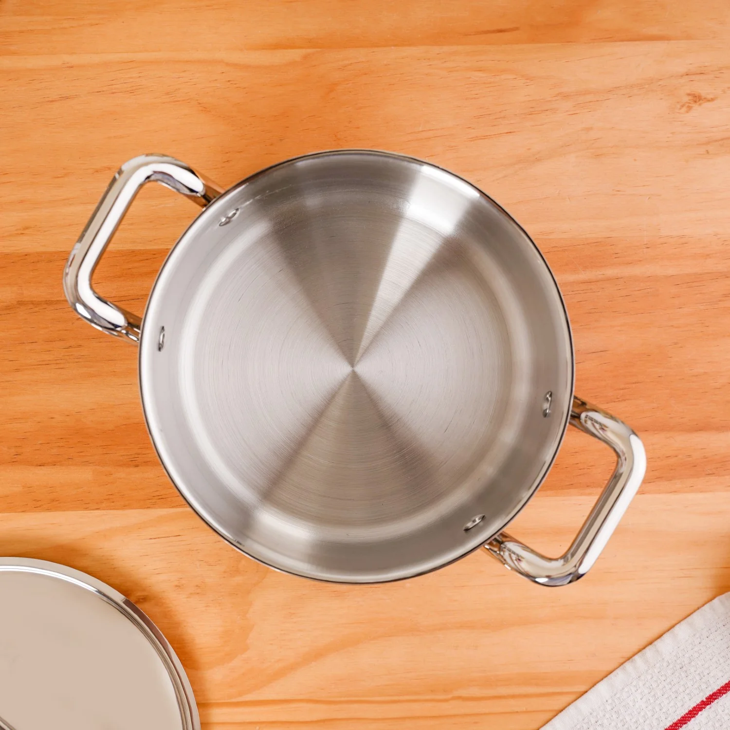 Tri Ply Stainless Steel Casserole Pot With Lid 3000ml - Image 8