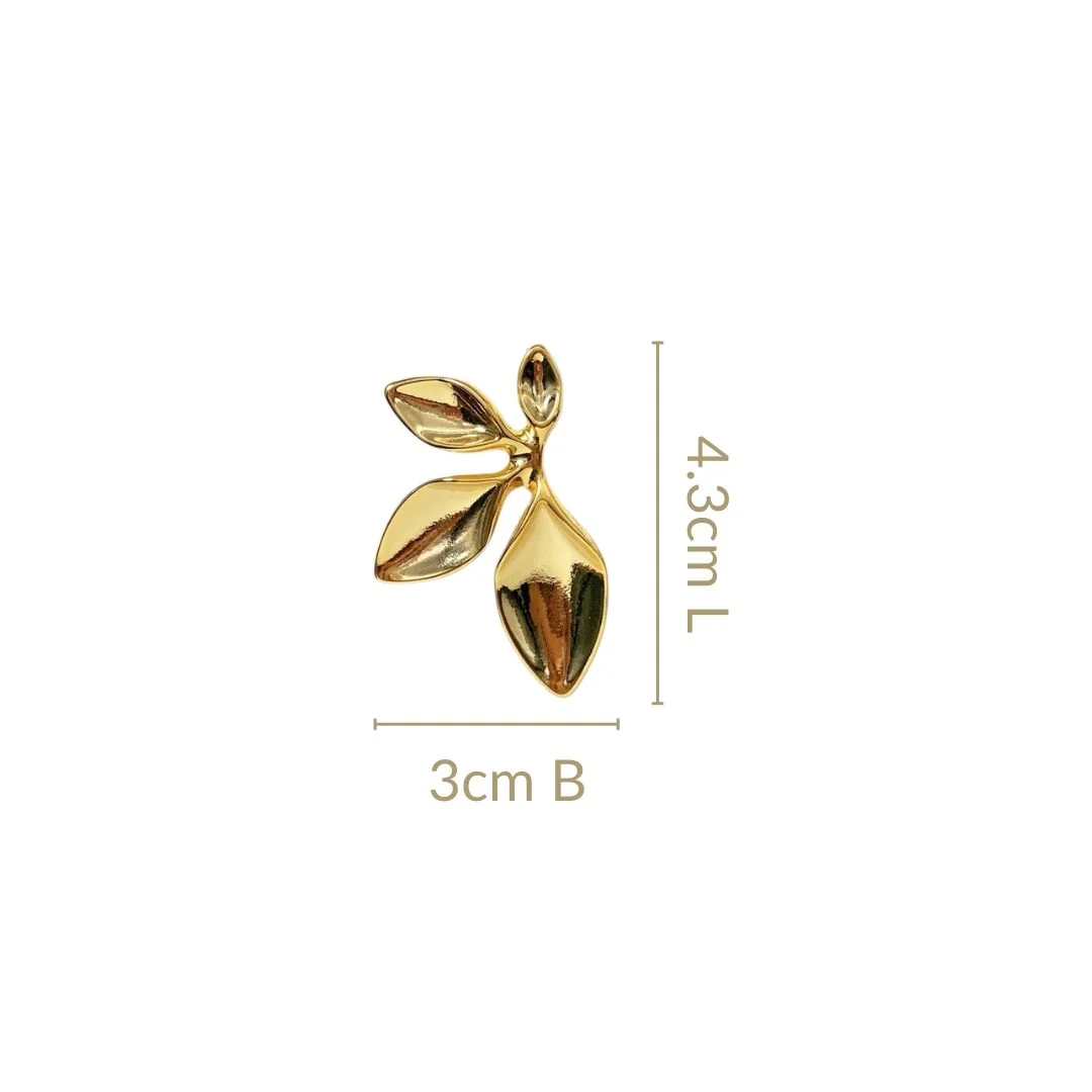 Tropical Grace Earrings Gold - Image 3