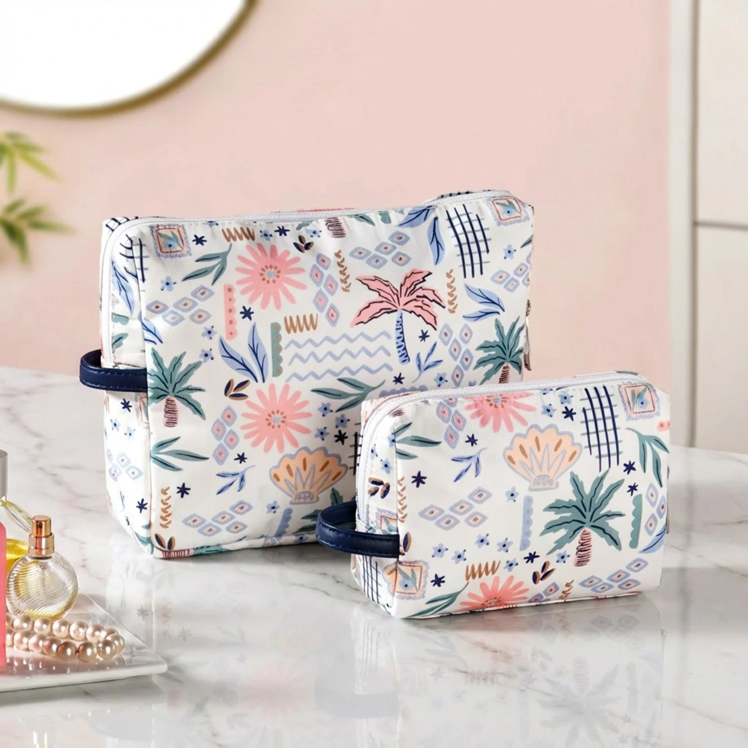 Tropical Travel Toiletry Kit Bag Set Of 2 - Image 9