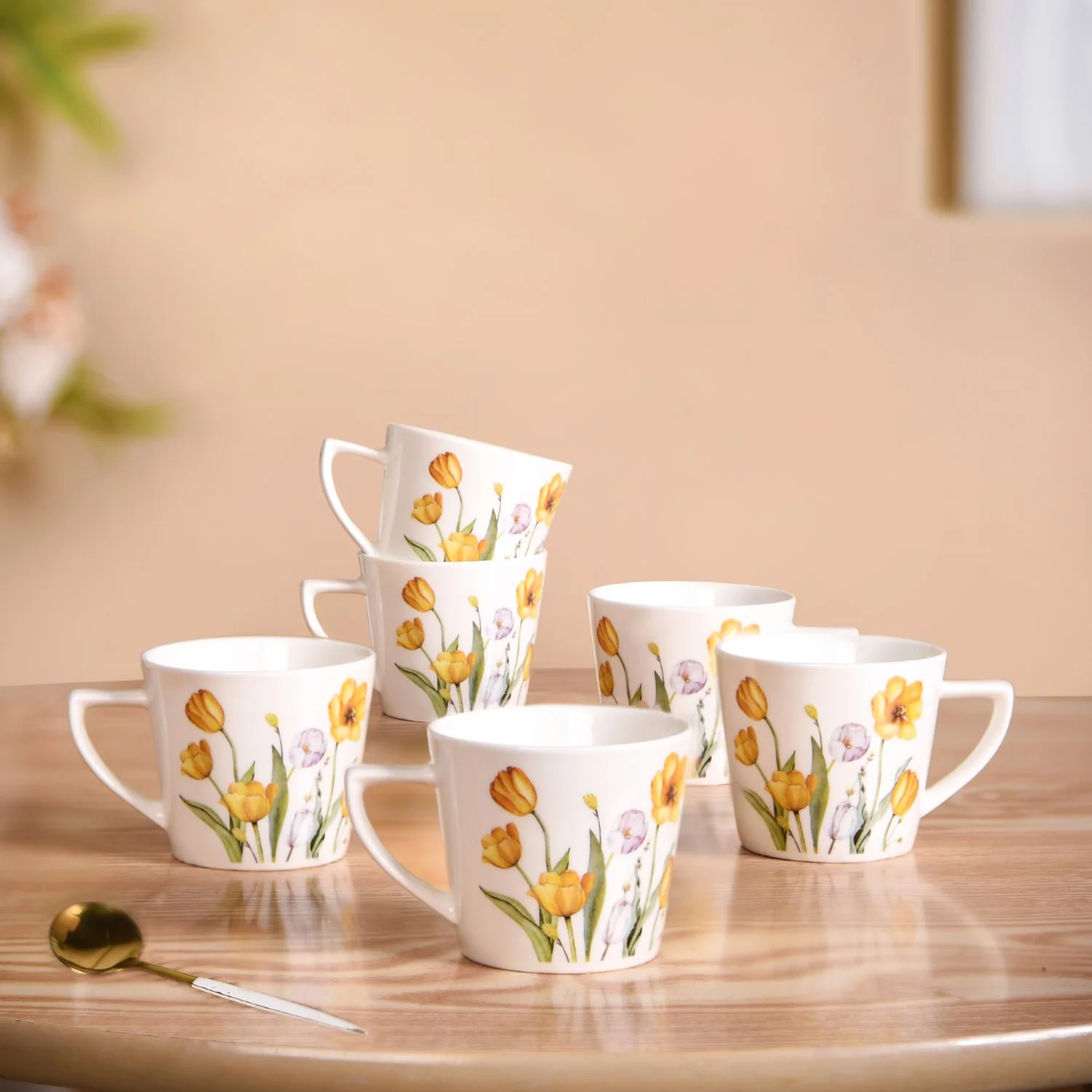 Tulip Of The Valley Tea Cup Set Of 6 150ml - Image 2