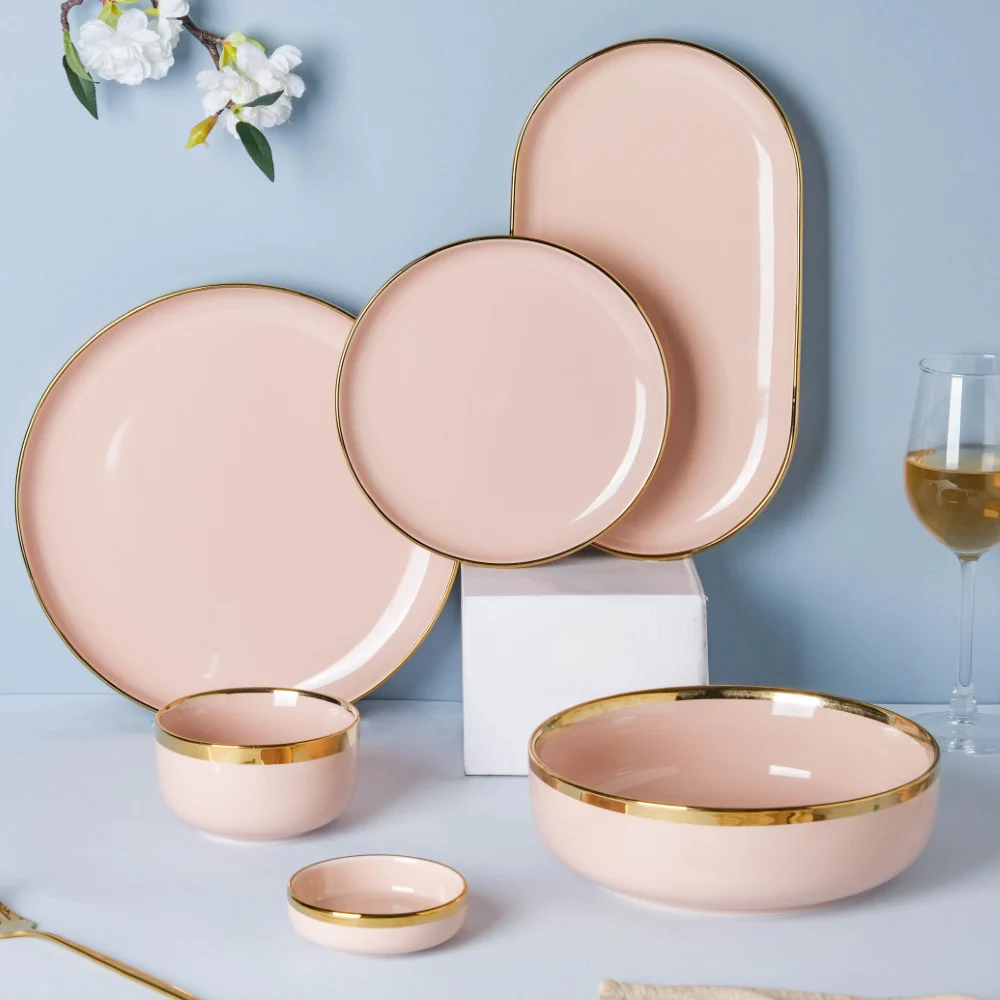 VERA Pink 27 Piece Dinner Set For 6 - Image 14