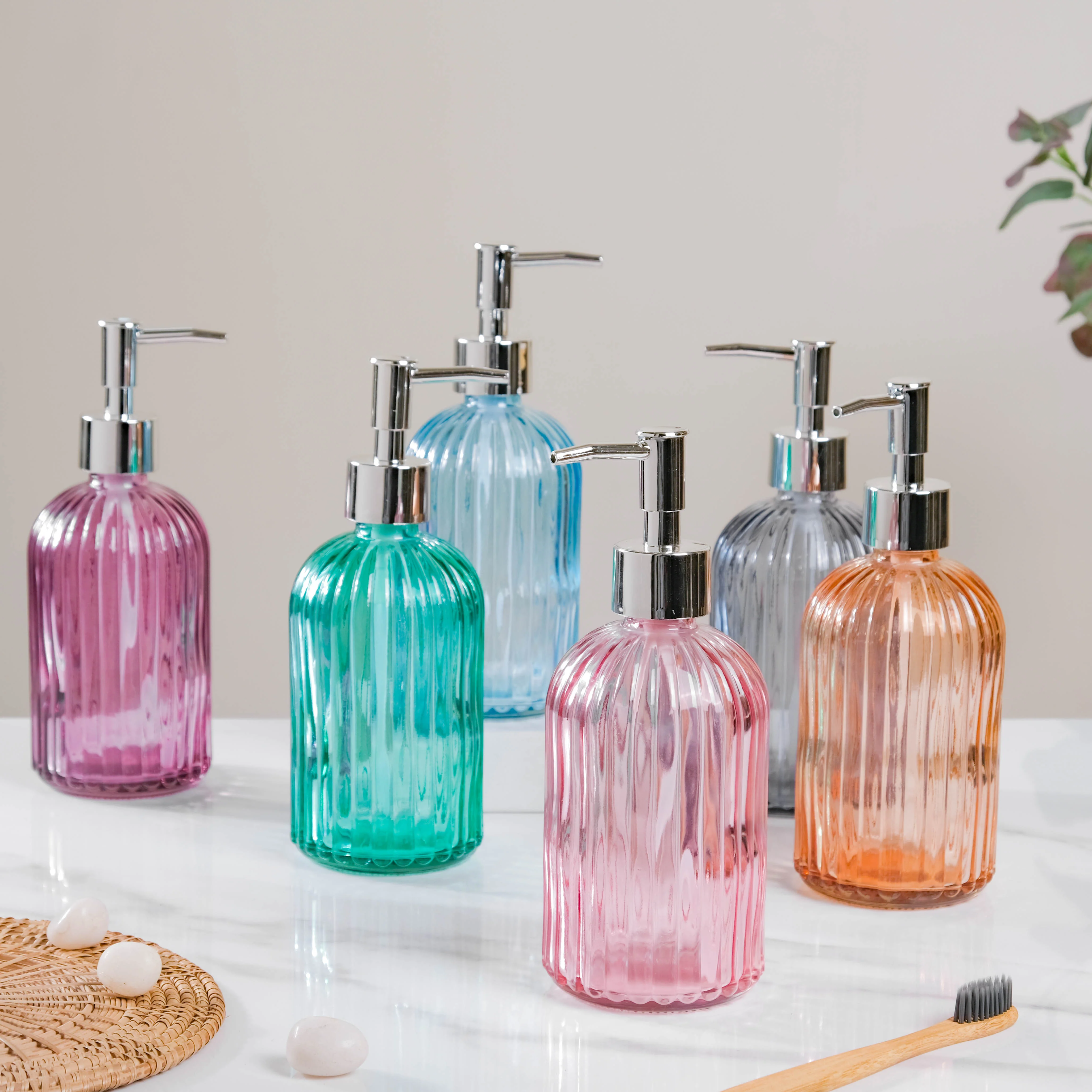 Vienna Grey Glass Dispenser With Nozzle - Image 9