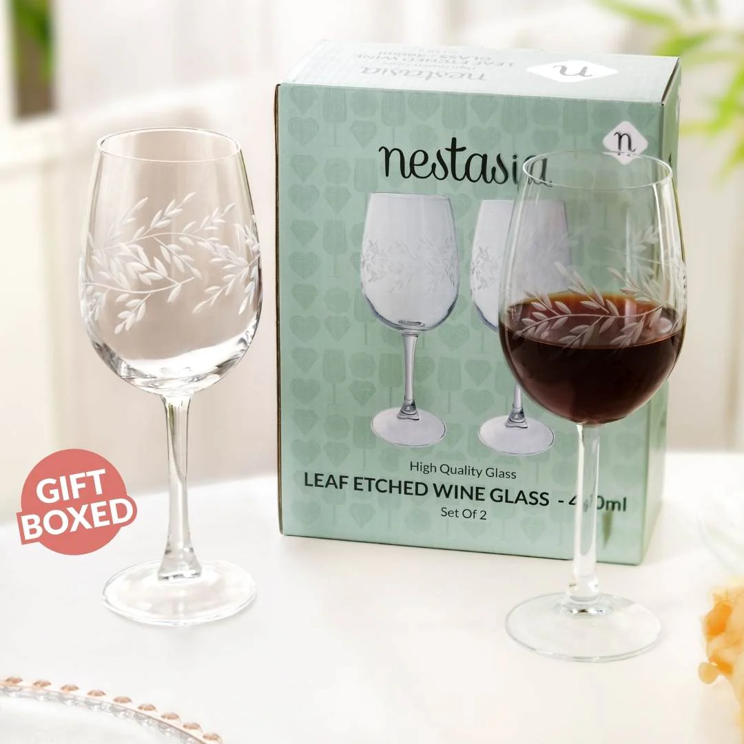 Vinea Etched Wine Glass Set Of 2 460ml - Image 6