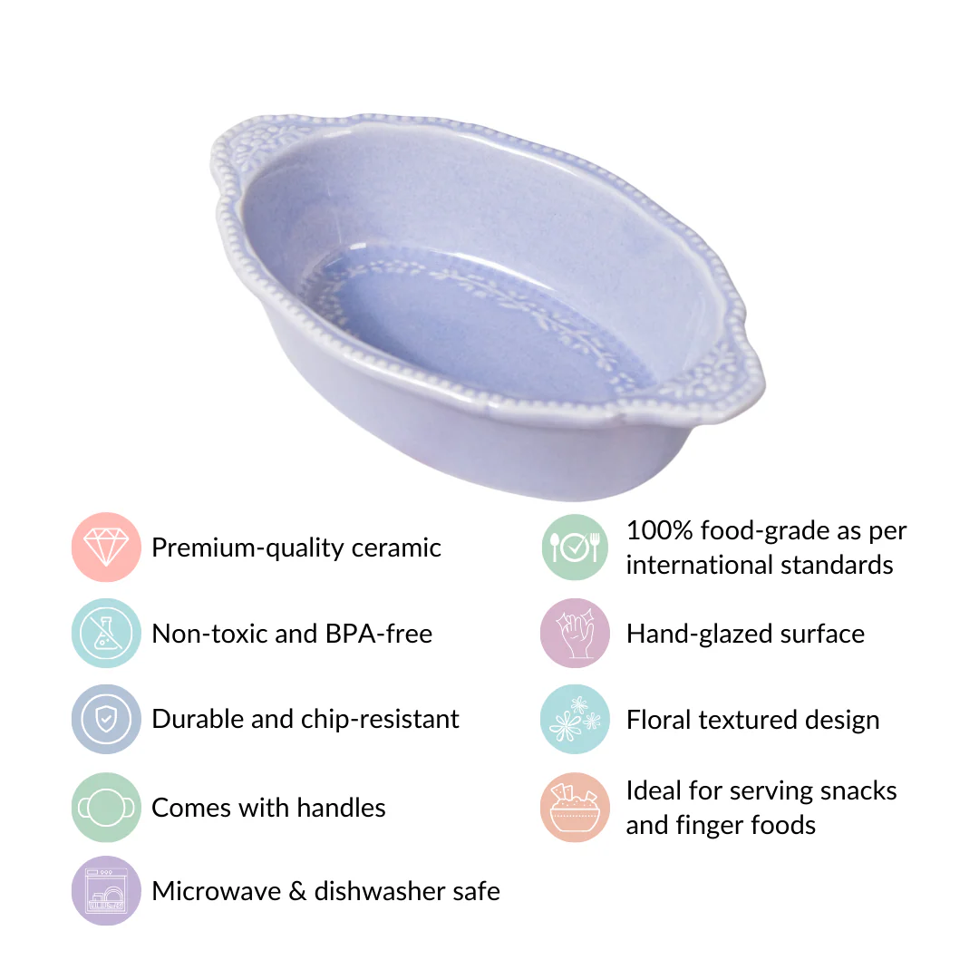 Vintage Small Baking Bowl Set Of 4 Lavender 200ml - Image 5
