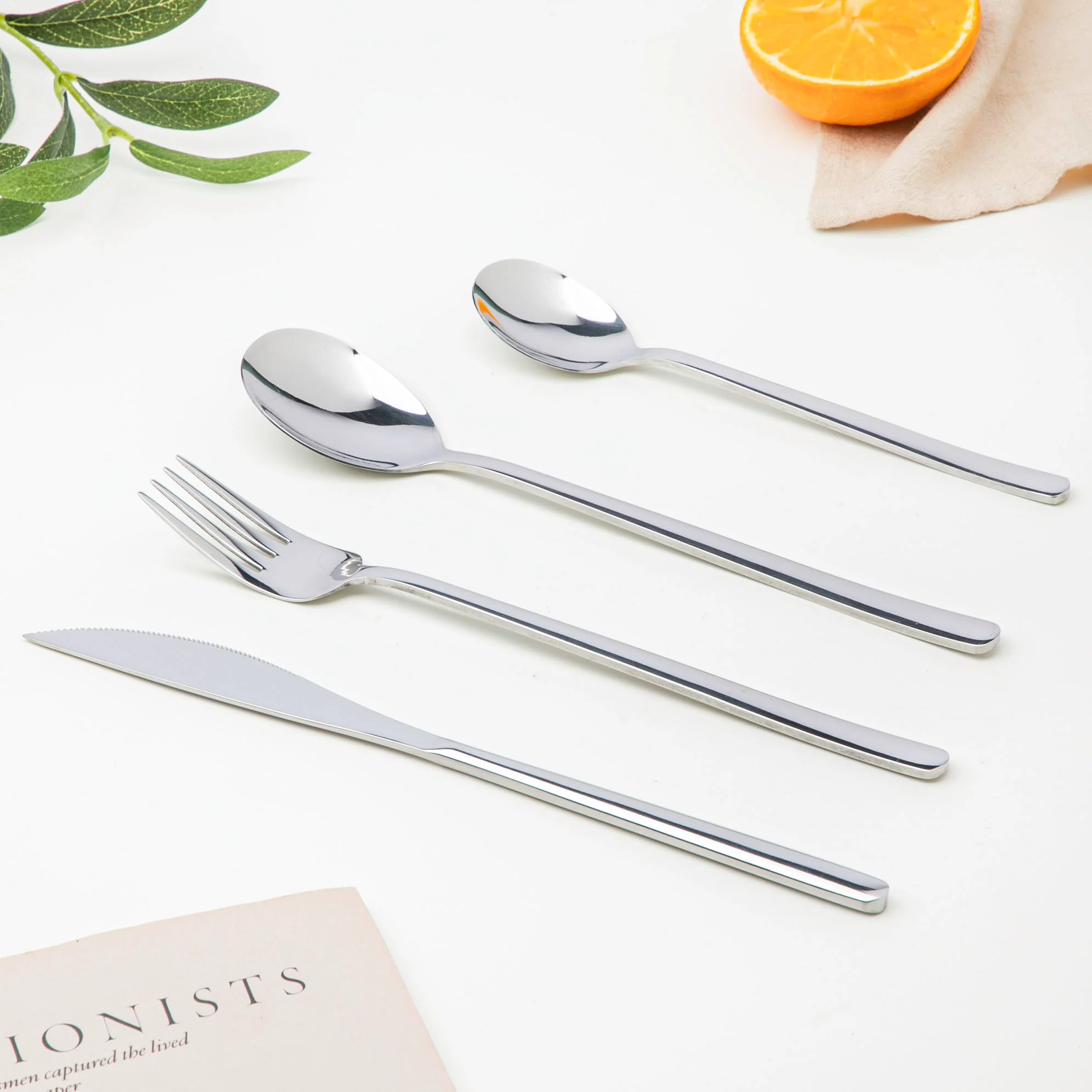 Vintage Stainless Steel Cutlery Set Of 4 Silver