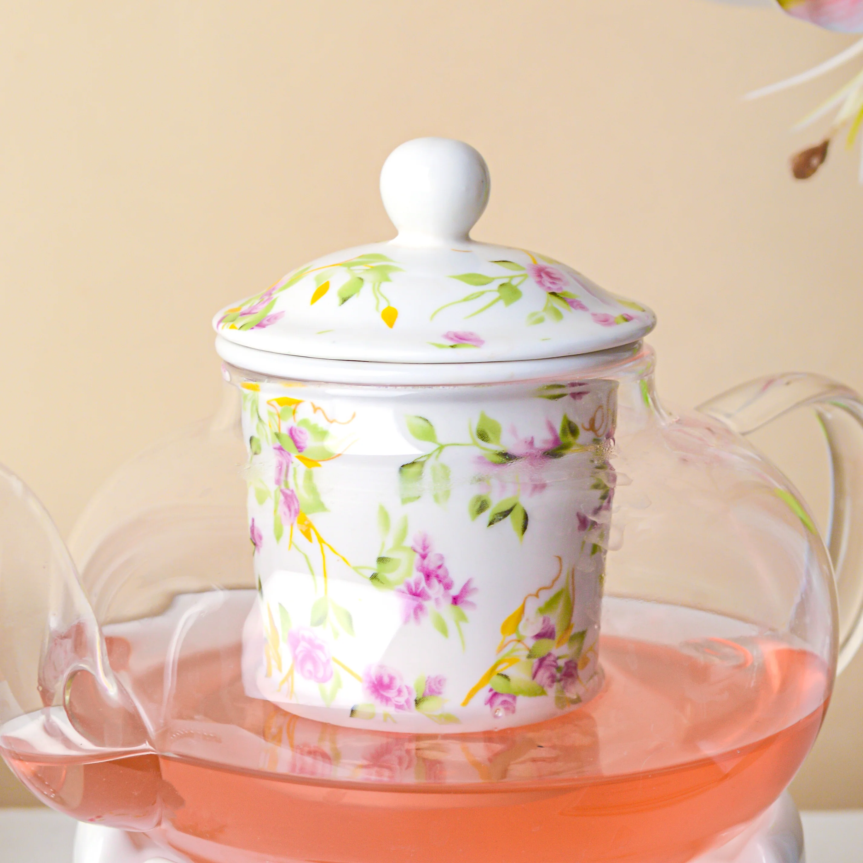 Viola Cosmos Glass Teapot With Warmer Base 700 ml - Image 7