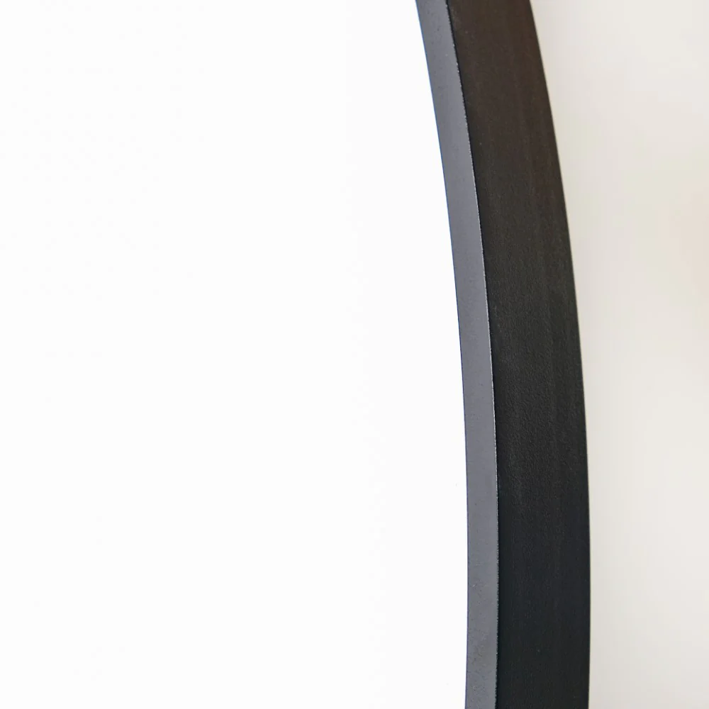 Wall Black Border Minimalist Round Mirror 19 Inch - Image 7