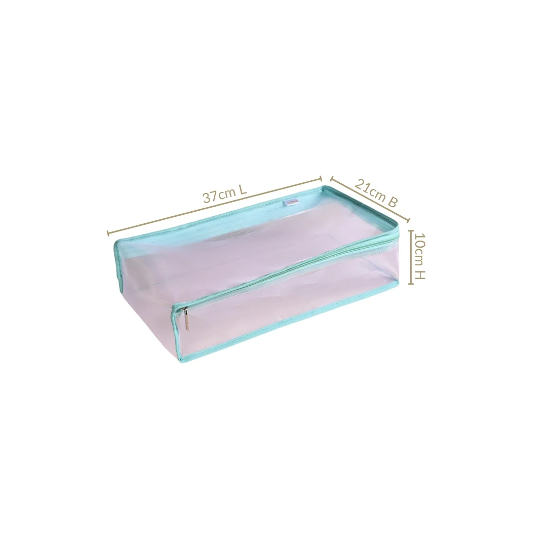 Wardrobe Organiser Storage Bags Pair In Aqua Green - Image 5