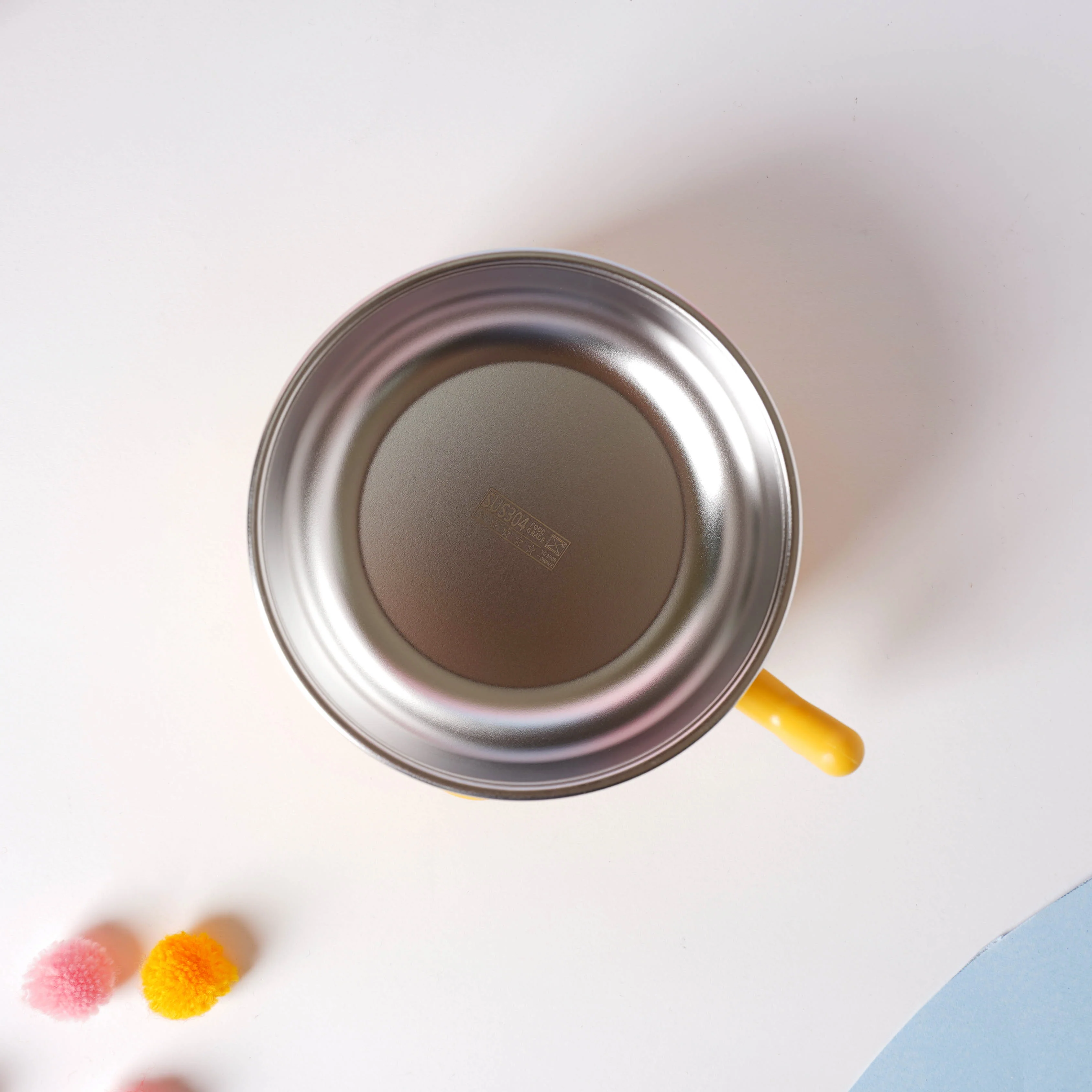 Whale Double Walled Anti-Slip Feeding Bowl Yellow 400 ml - Image 5