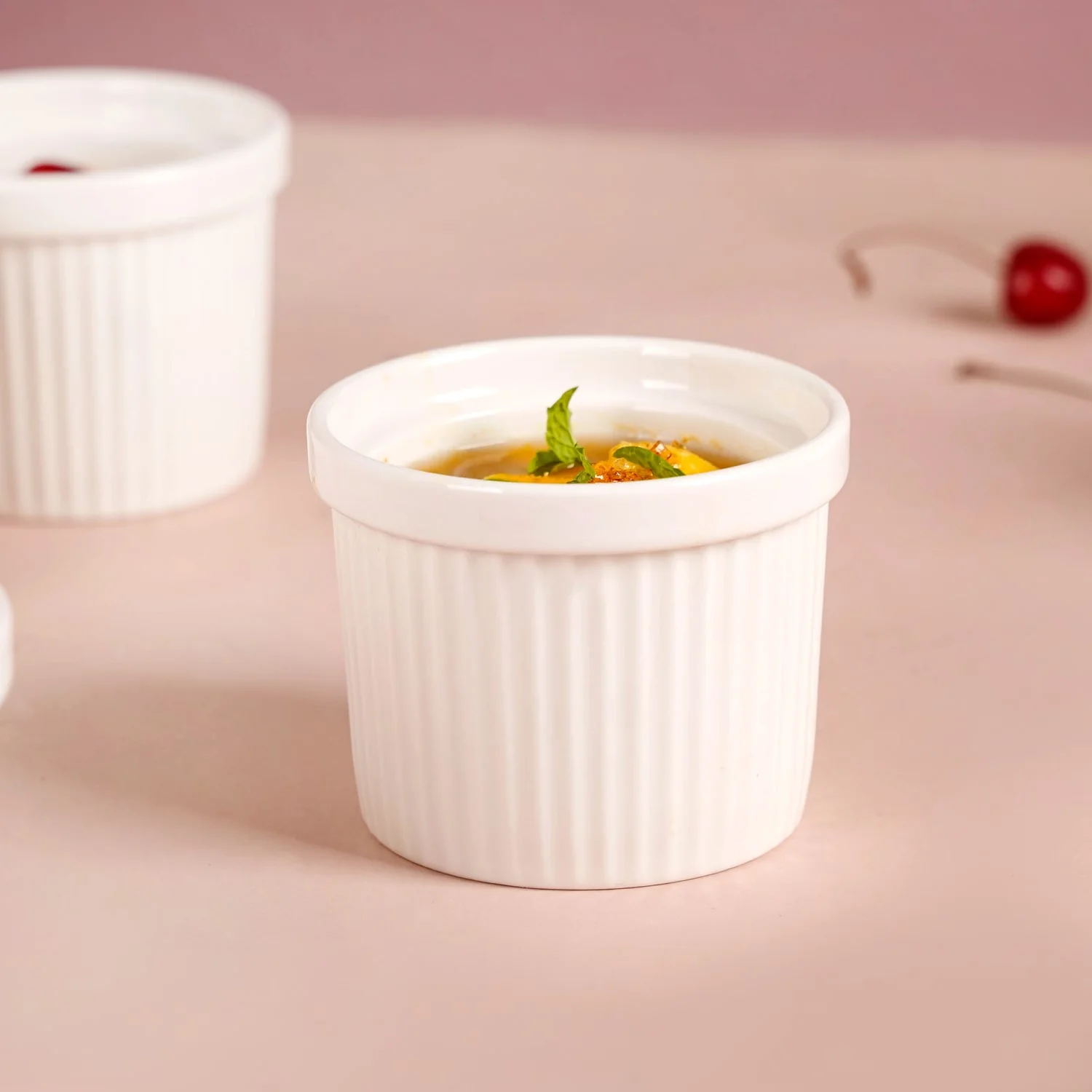 White Baking Ceramic Ramekin Set Of 6 150ml - Image 7