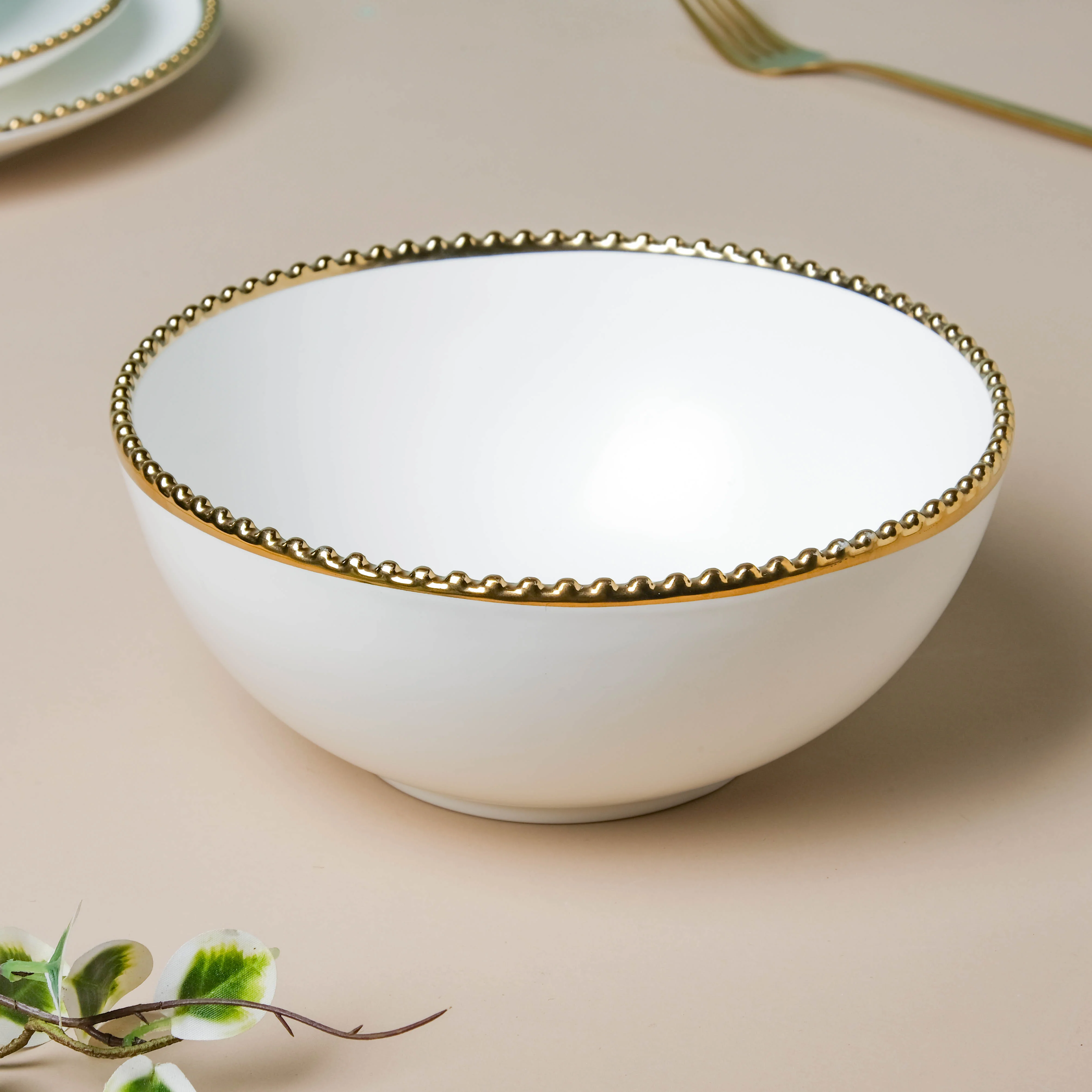 White Elysian 21 Piece Dinner Set For 6 - Image 9