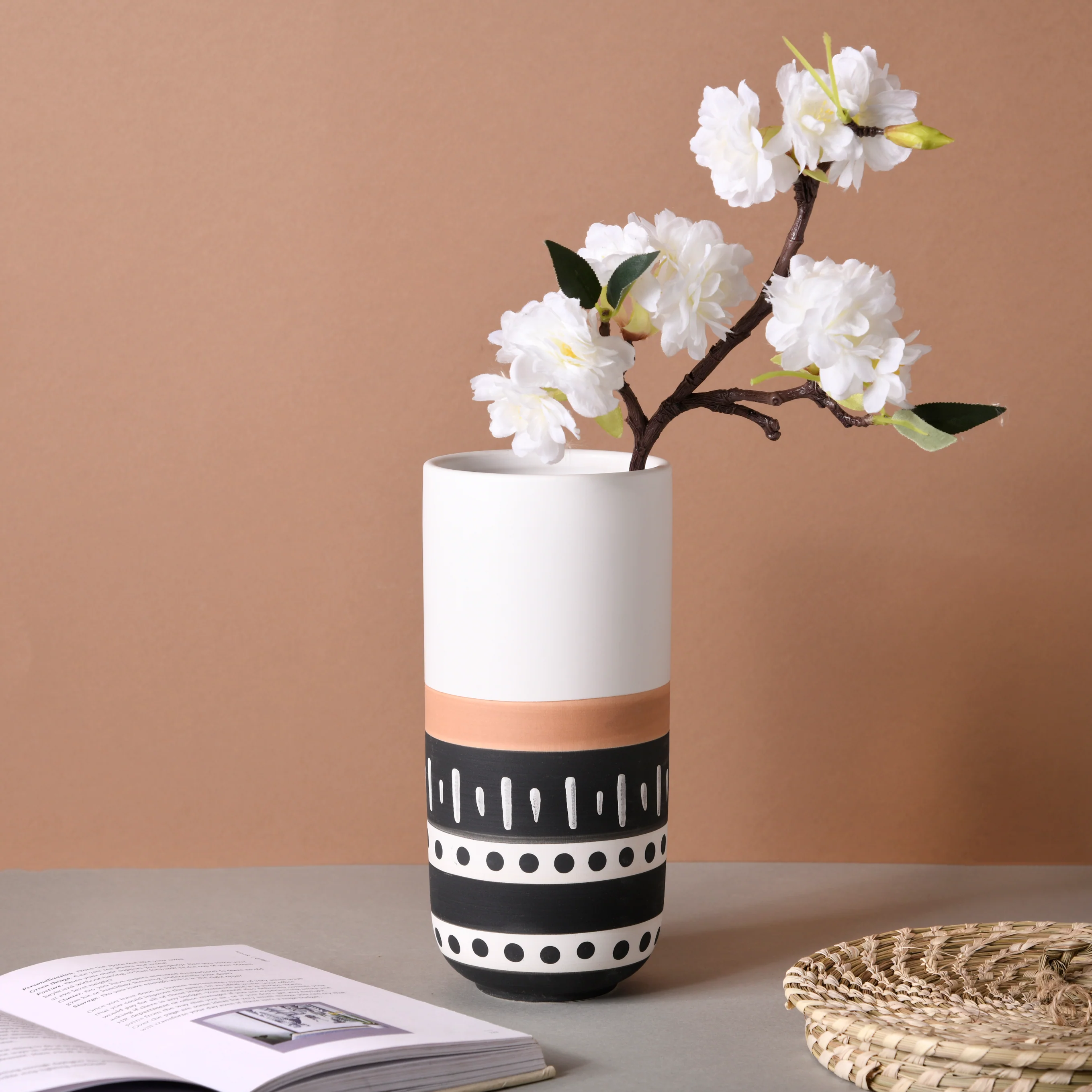 White Ethnic Vase - Image 5