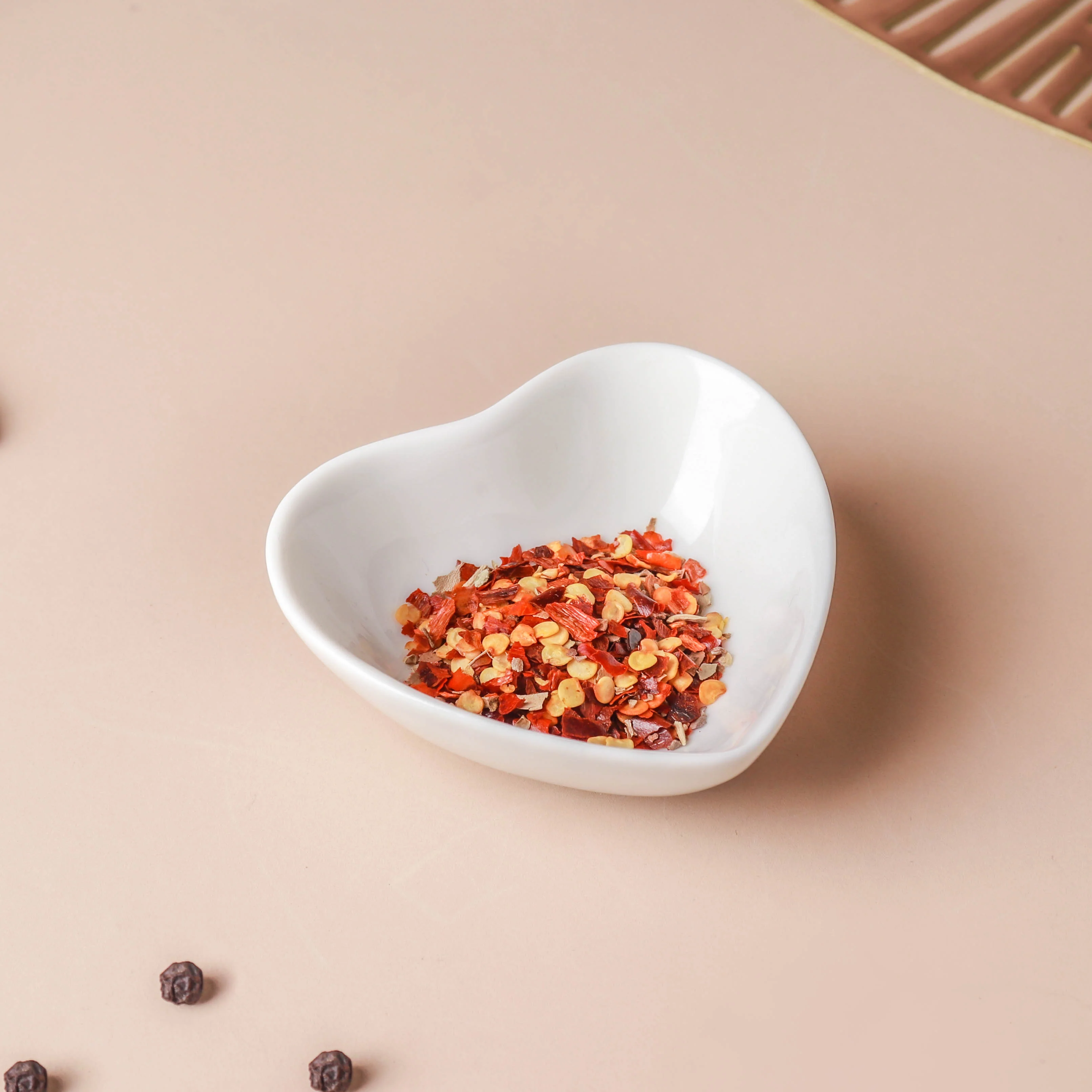 White Heart Condiments Bowl - Image 3