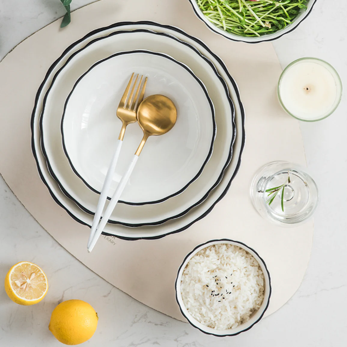 White Scallop Snack Bowl 800 ml - Image 7