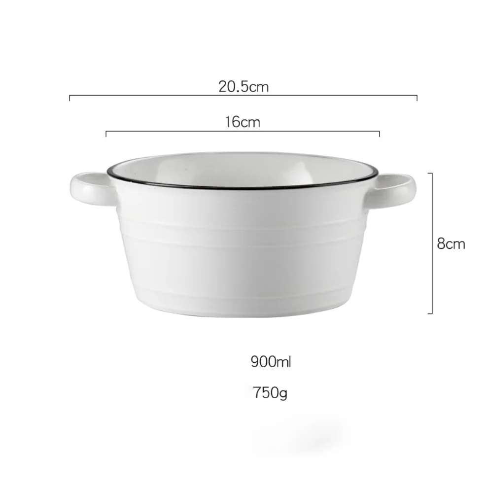White Serving Bowl - Image 19