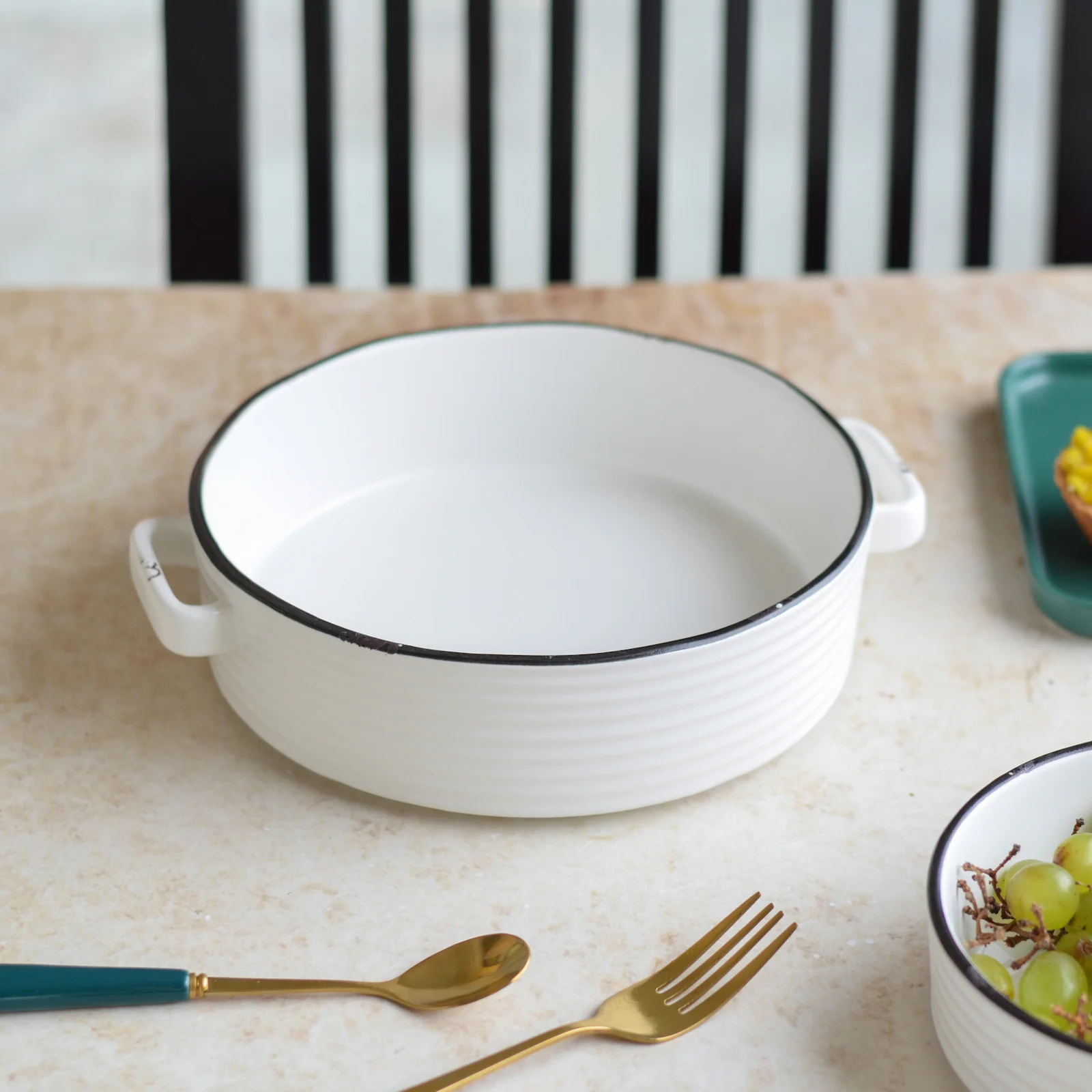 White Serving Dish - Image 8