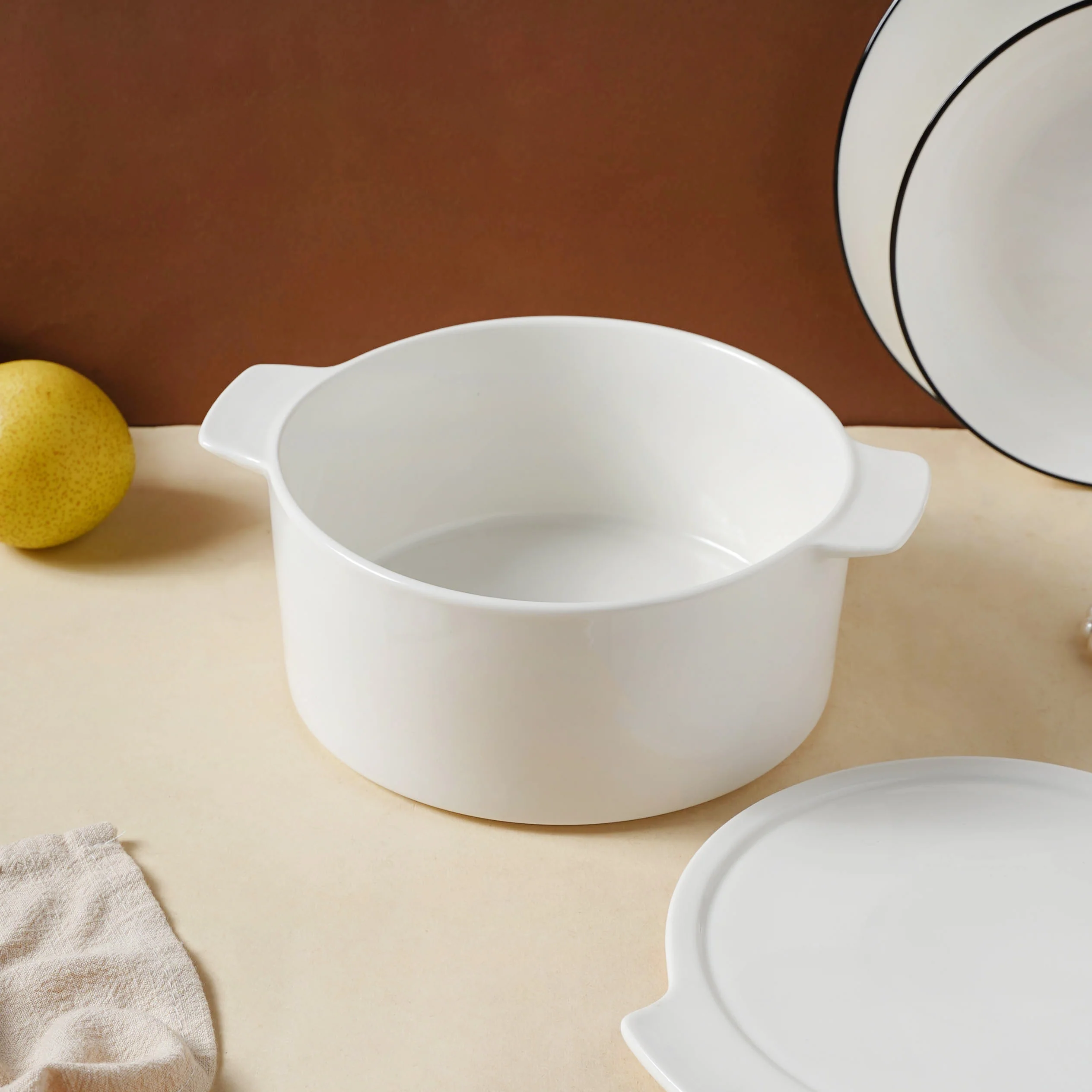 White Serving Pot - Image 2