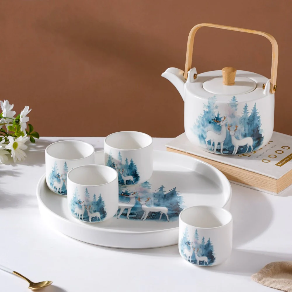 White Teapot Set - Image 9