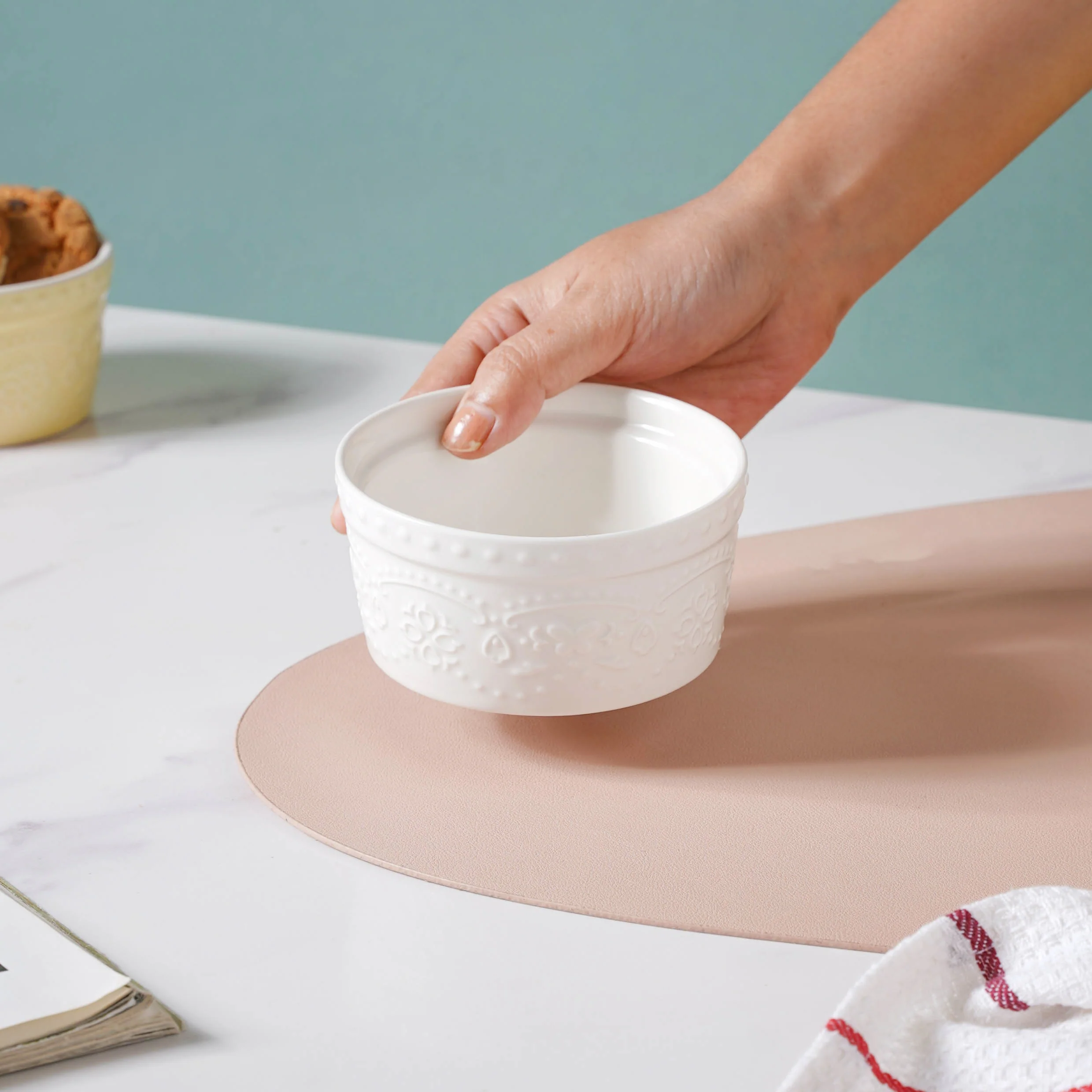 White Truffle Textured Pudding Bowl - Image 2