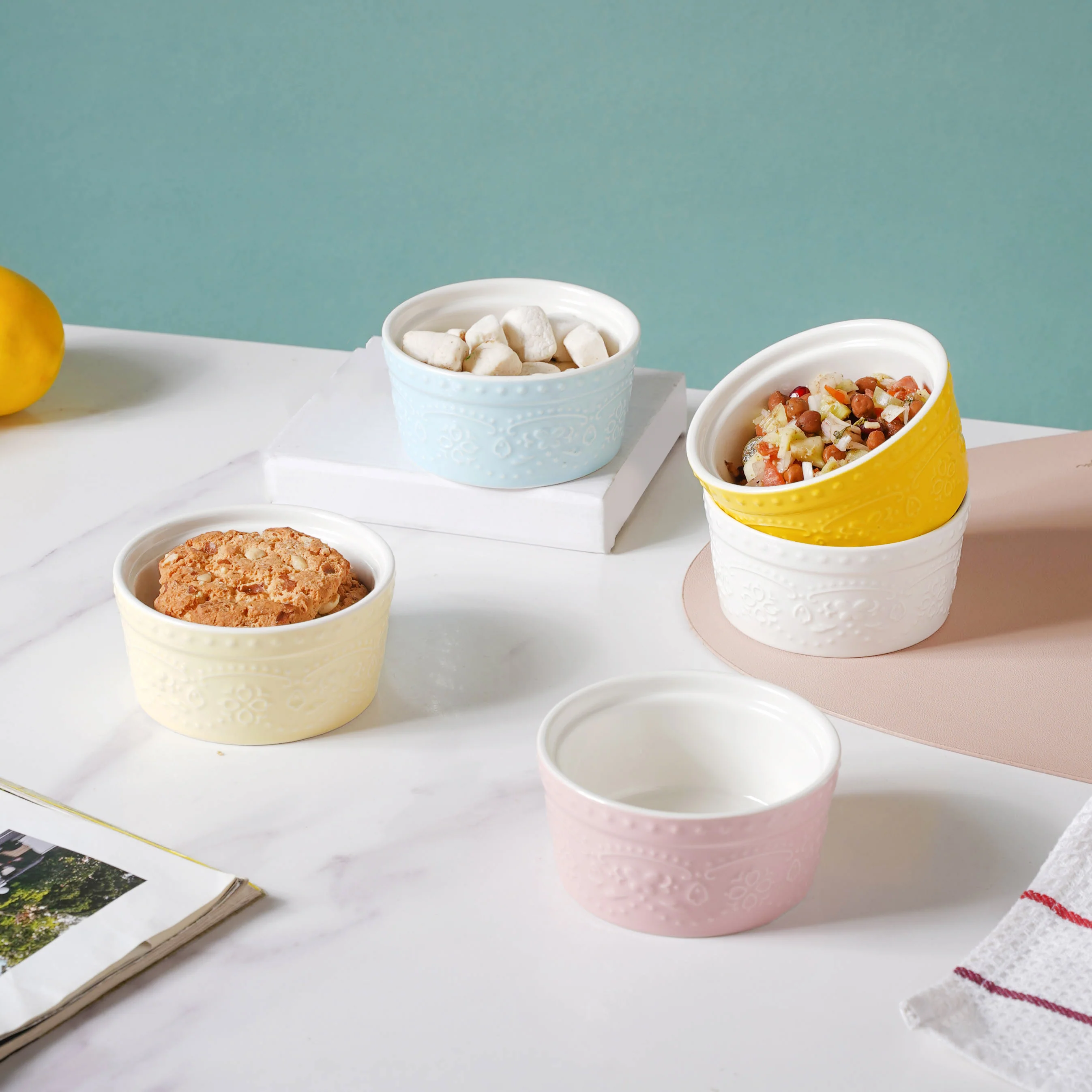 White Truffle Textured Pudding Bowl - Image 6