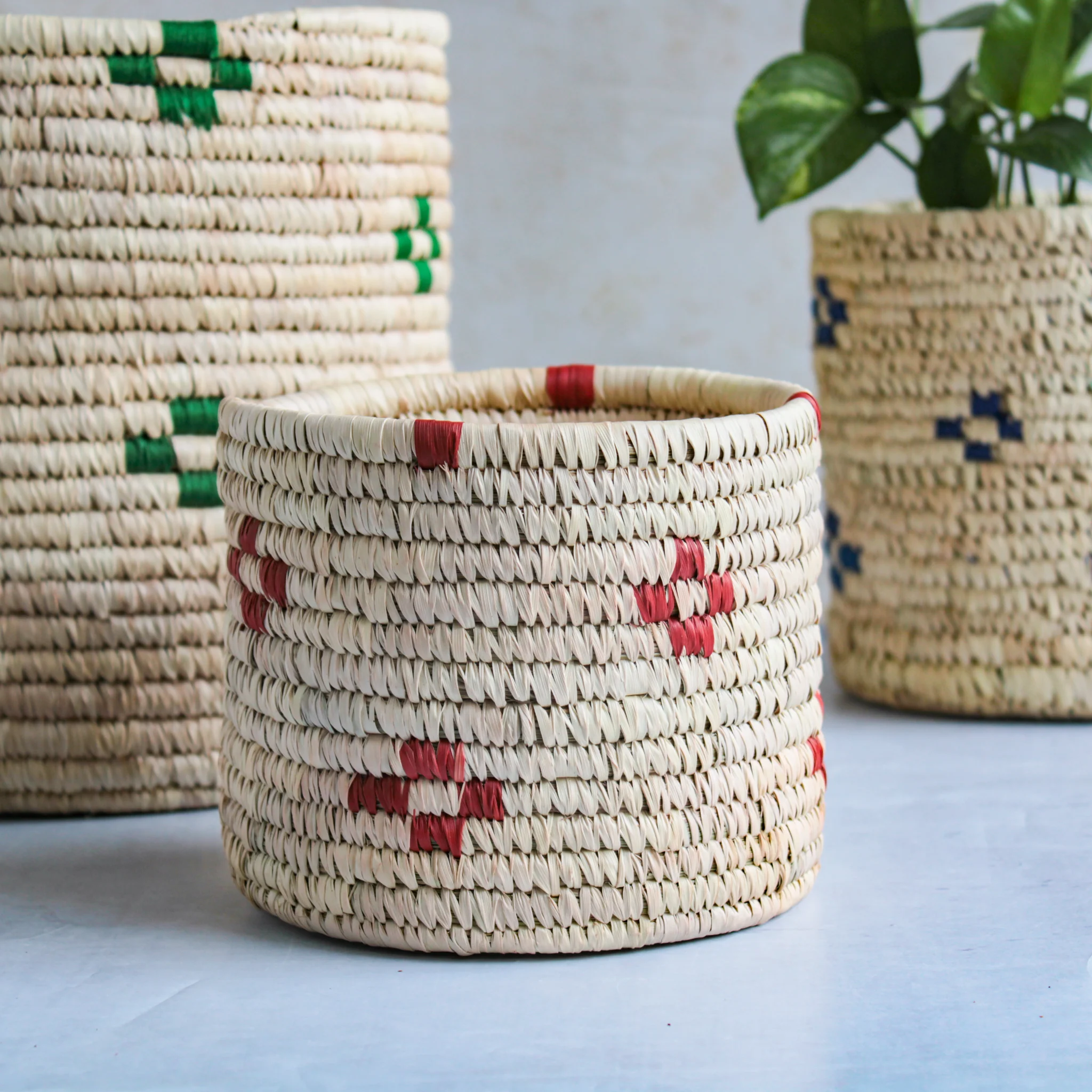Wicker Planter Set of 3 - Image 11