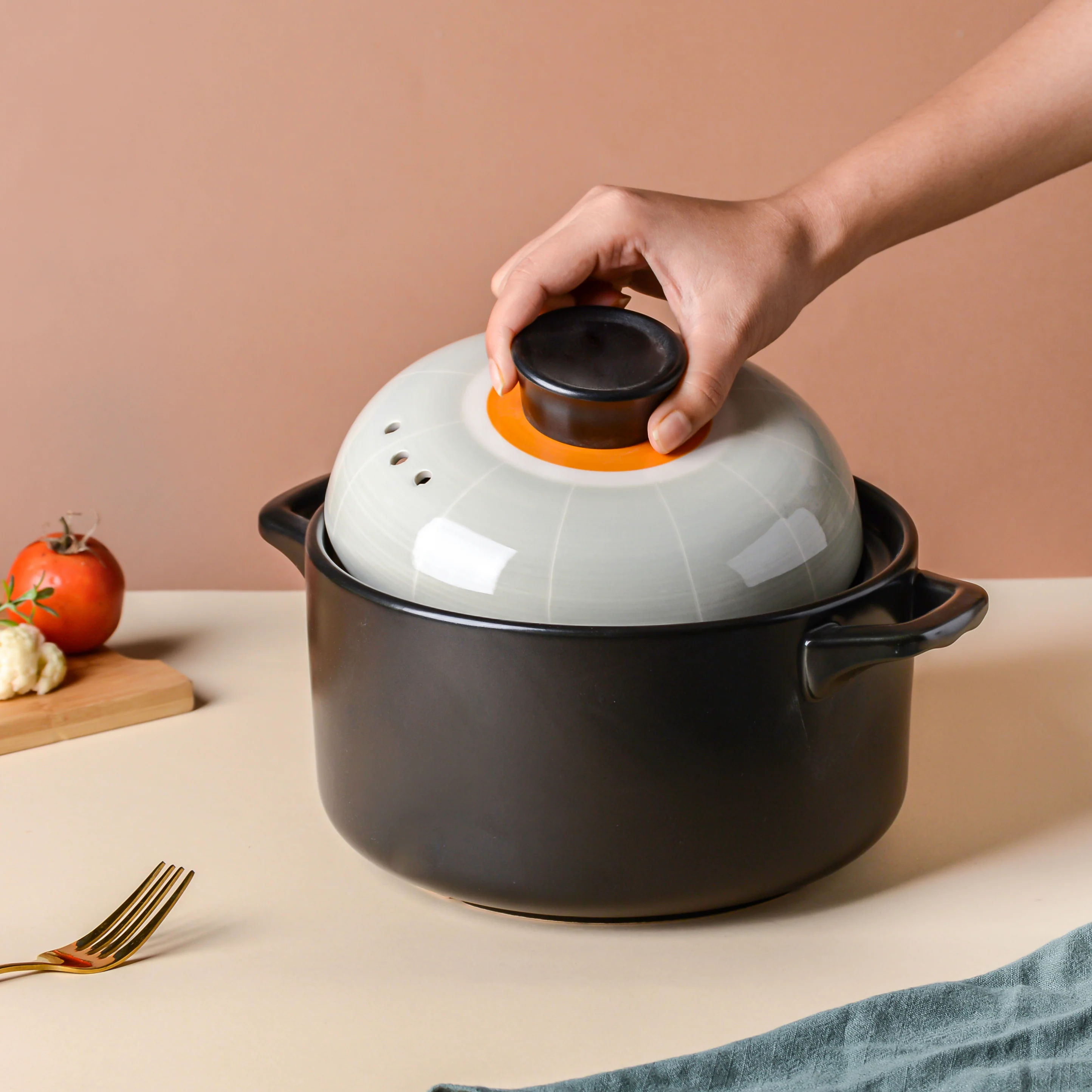 Willow Cooking Pot Ecru - Image 4
