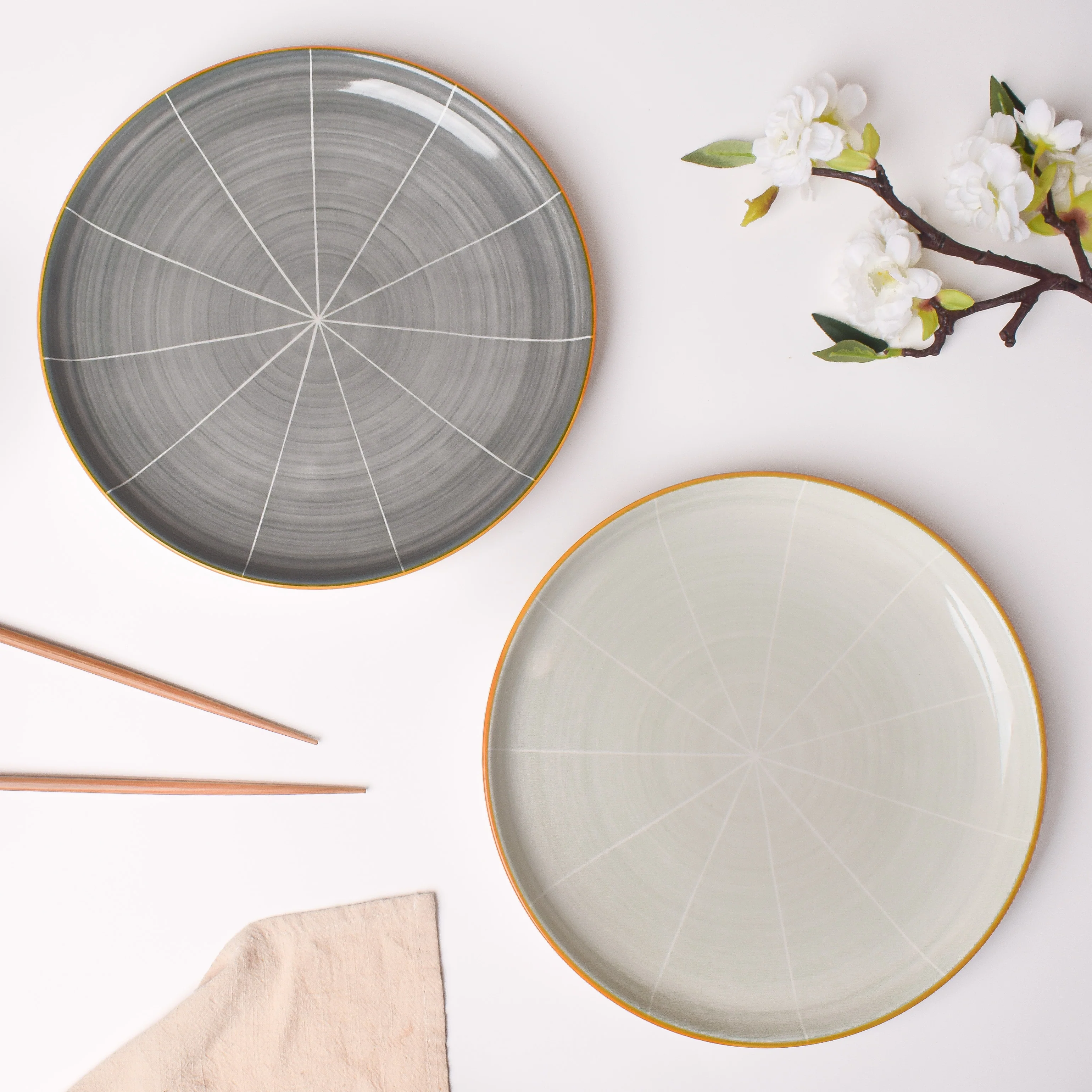 Willow Dark Grey Dinner Plate 10 inch - Image 5