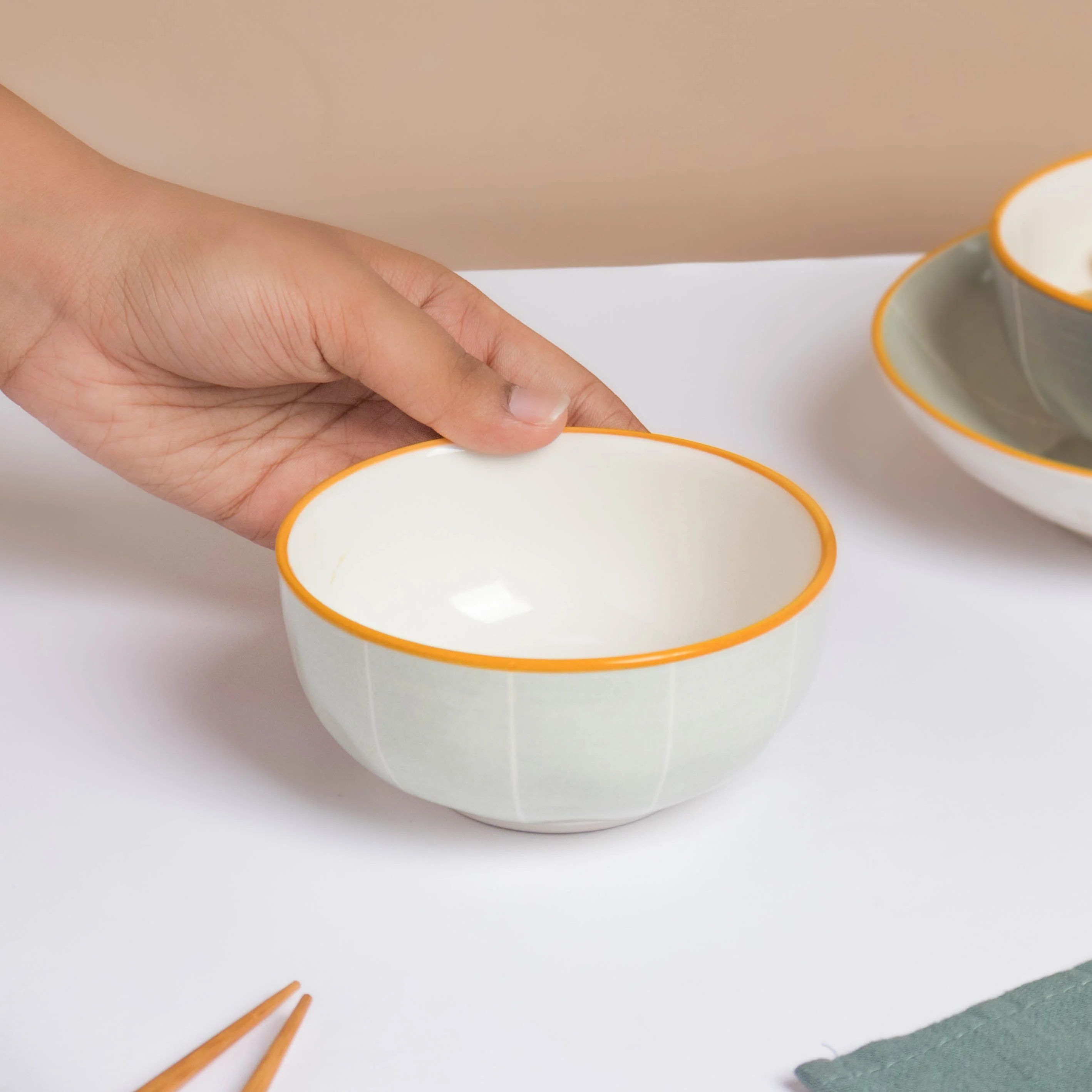 Willow Light Grey Snack Bowl Small 250 ml - Image 2