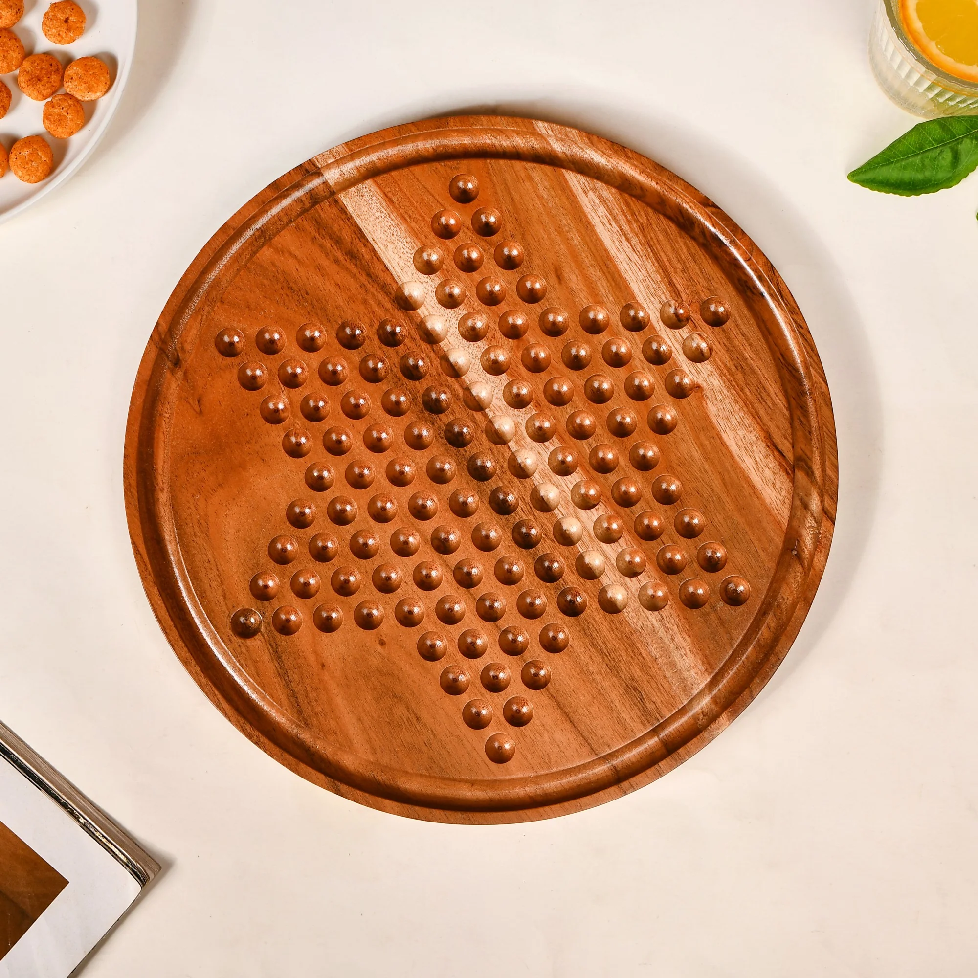 Wooden Chinese Checkers Board Game - Image 8