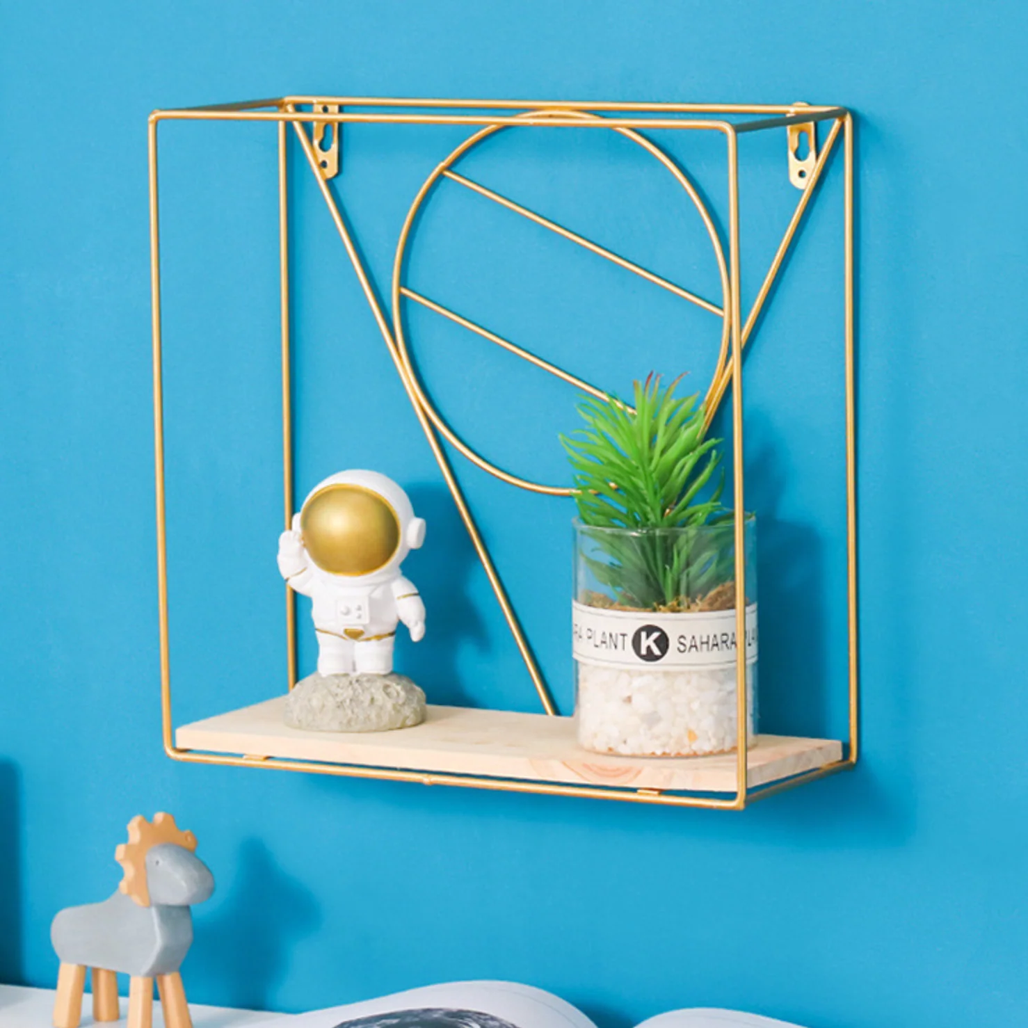 Wooden and Metal Shelf - Image 6