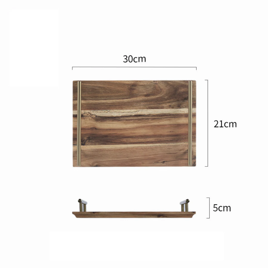 Wooden Serving Tray With Handle - Image 6
