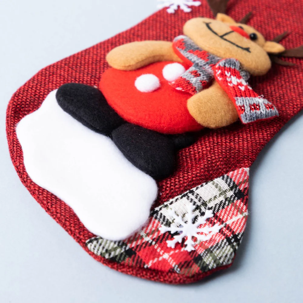 Woven Gift Stocking 9 Inch - Image 4