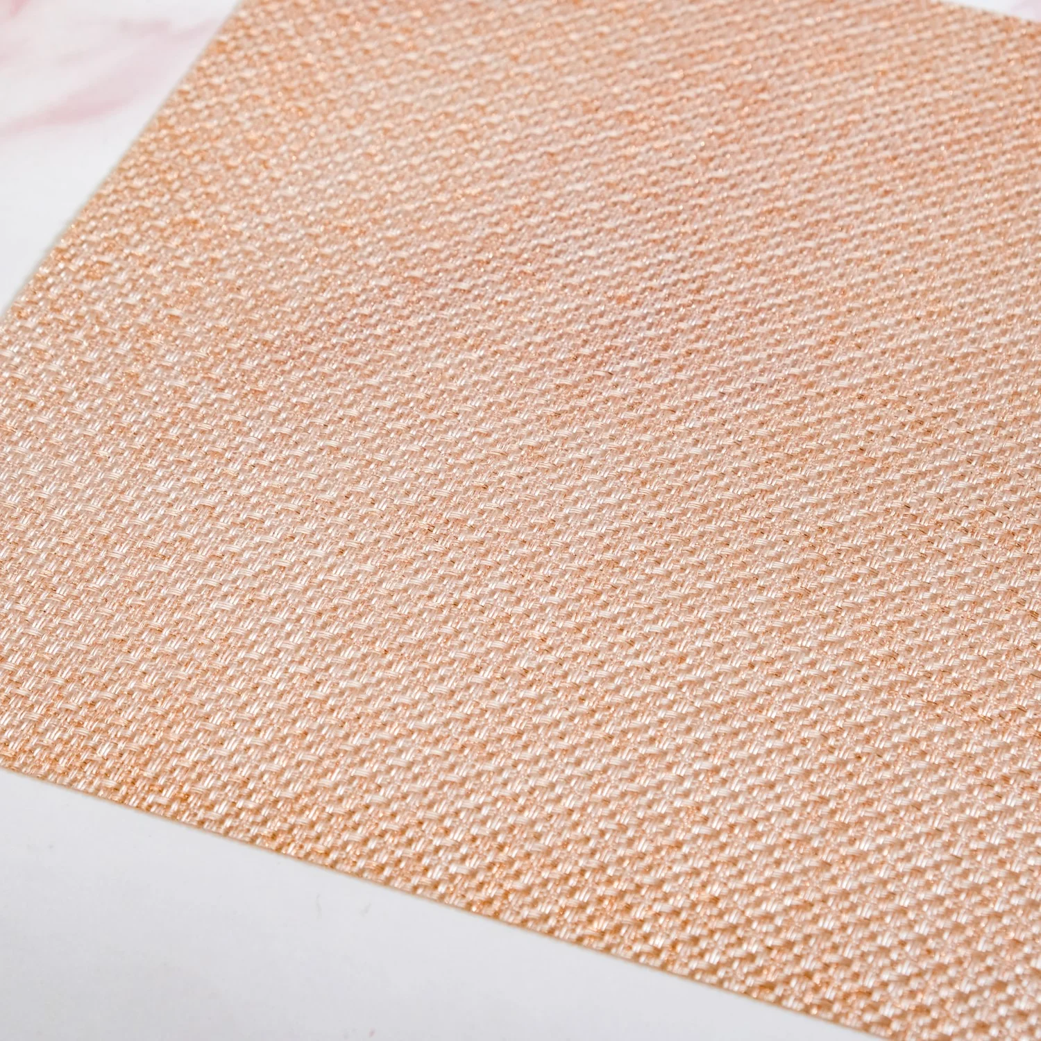 Woven Peach Placemat Set Of 6 - Image 6