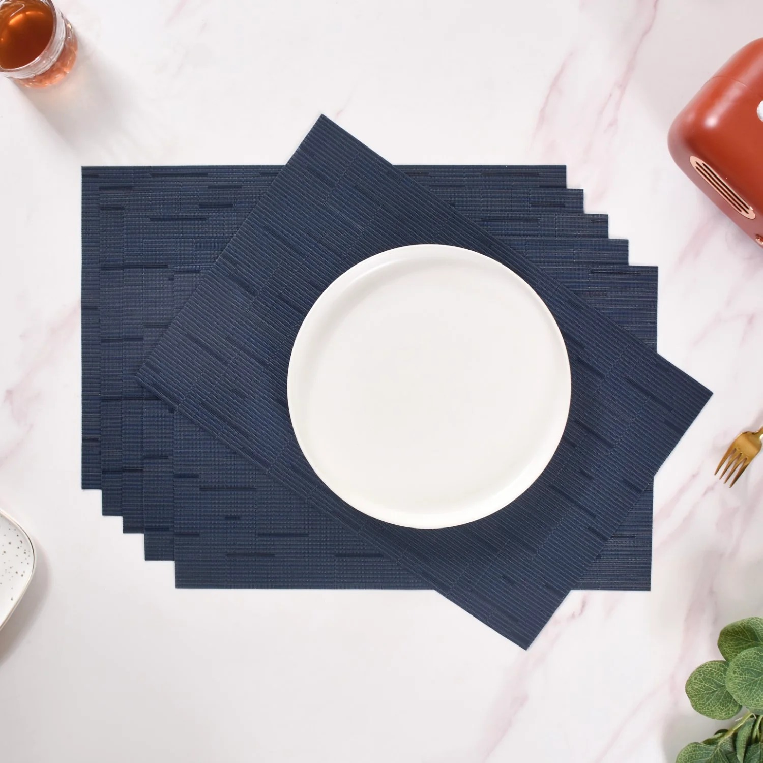 Woven Waterproof Placemat Set Of 6 - Image 4