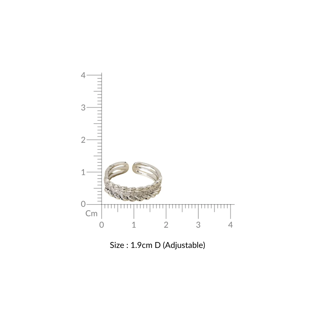 Wreath Of Silver Statement Ring - Image 3