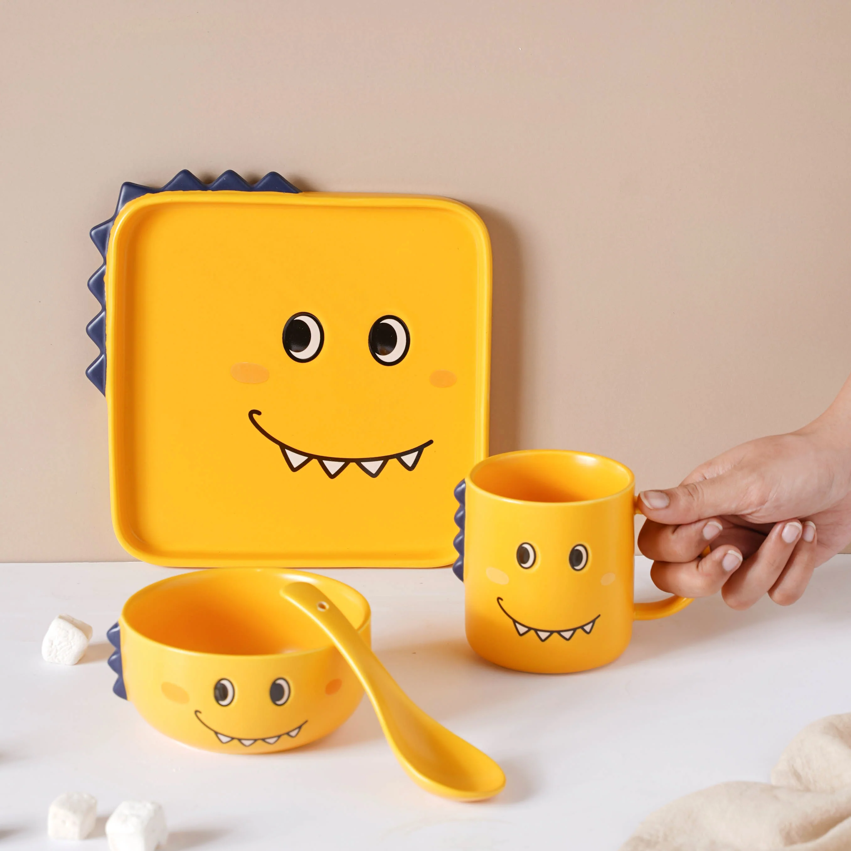 Yellow Dino Meal Set - Image 2