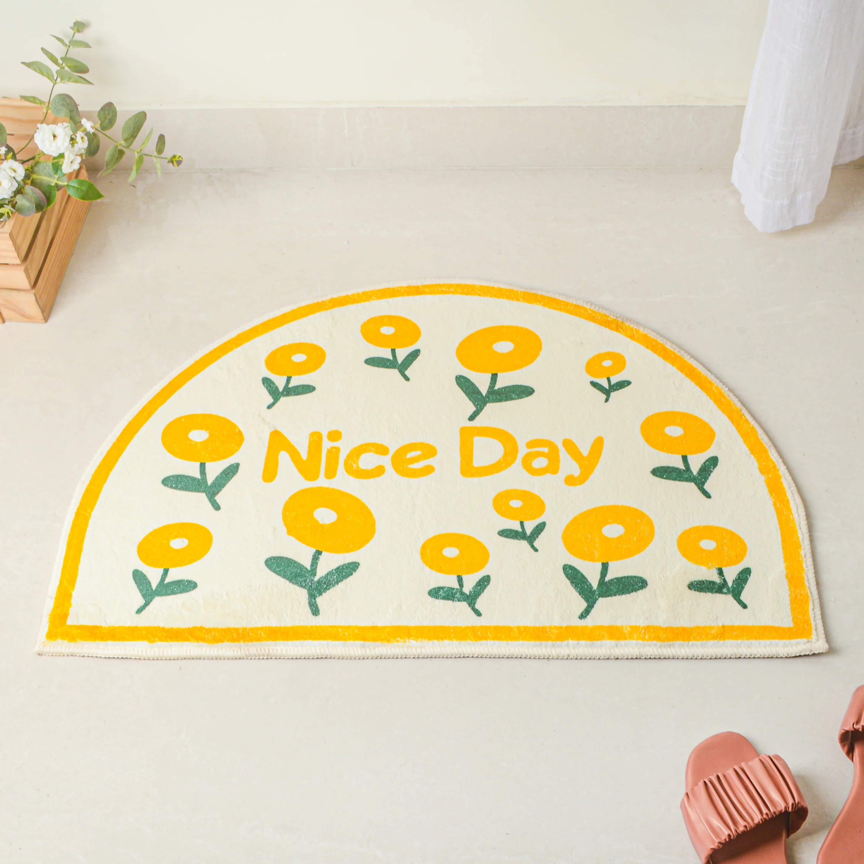 Yellow Semicircle Large Rug - Image 2